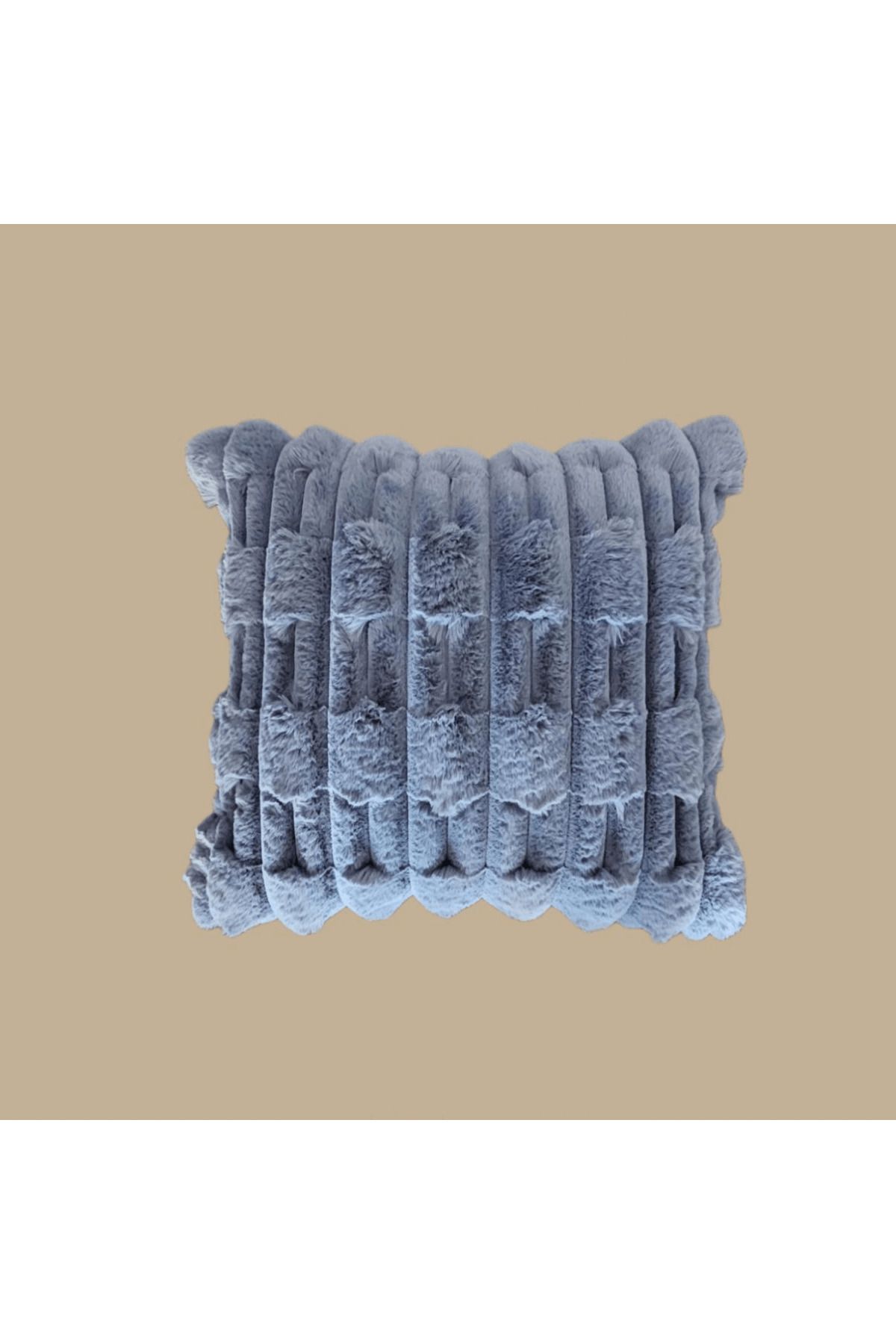 Comfy Sloth Antrasit Peluş Kırlent Kılıfı - PUFFEL
