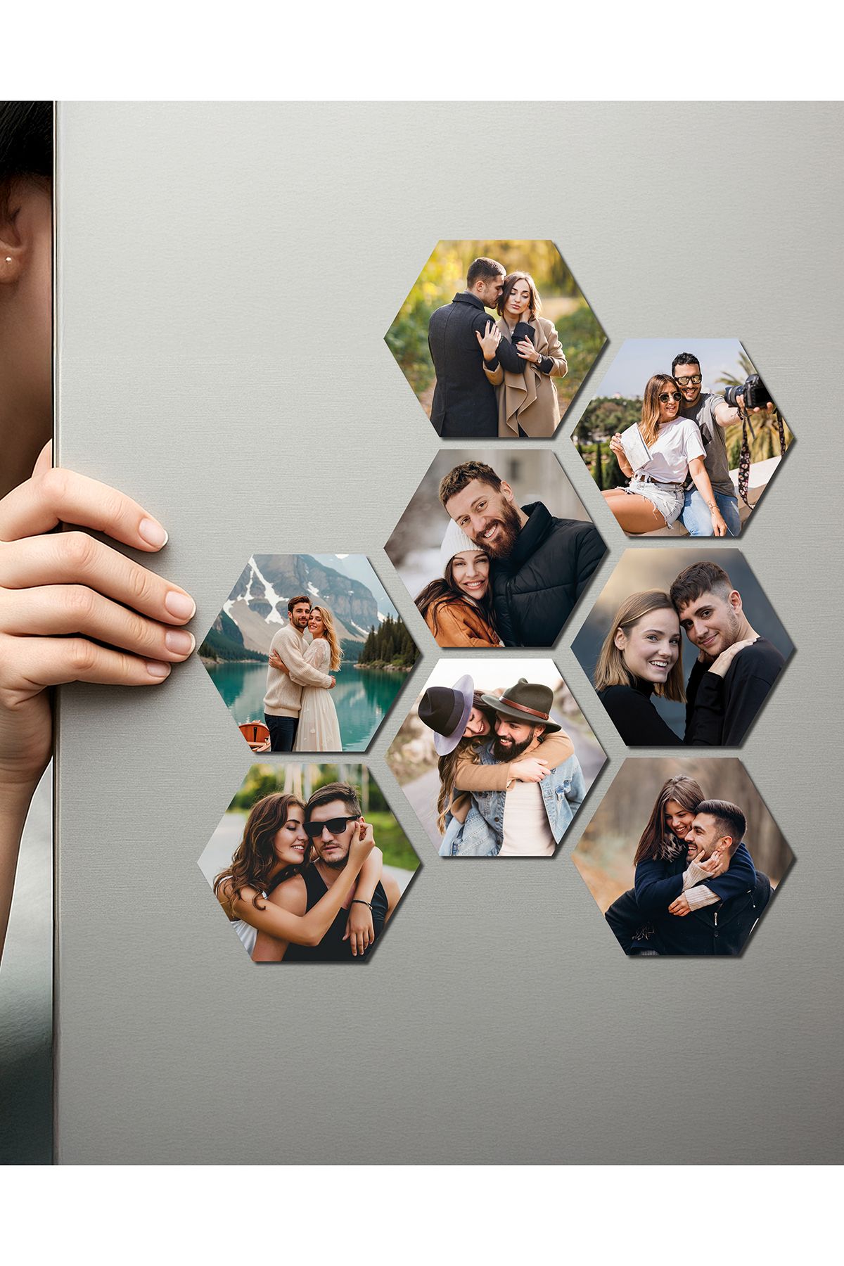 Fotomcity Kişiye Özel Ahşap Fotoğraflı UV Baskılı Magnet