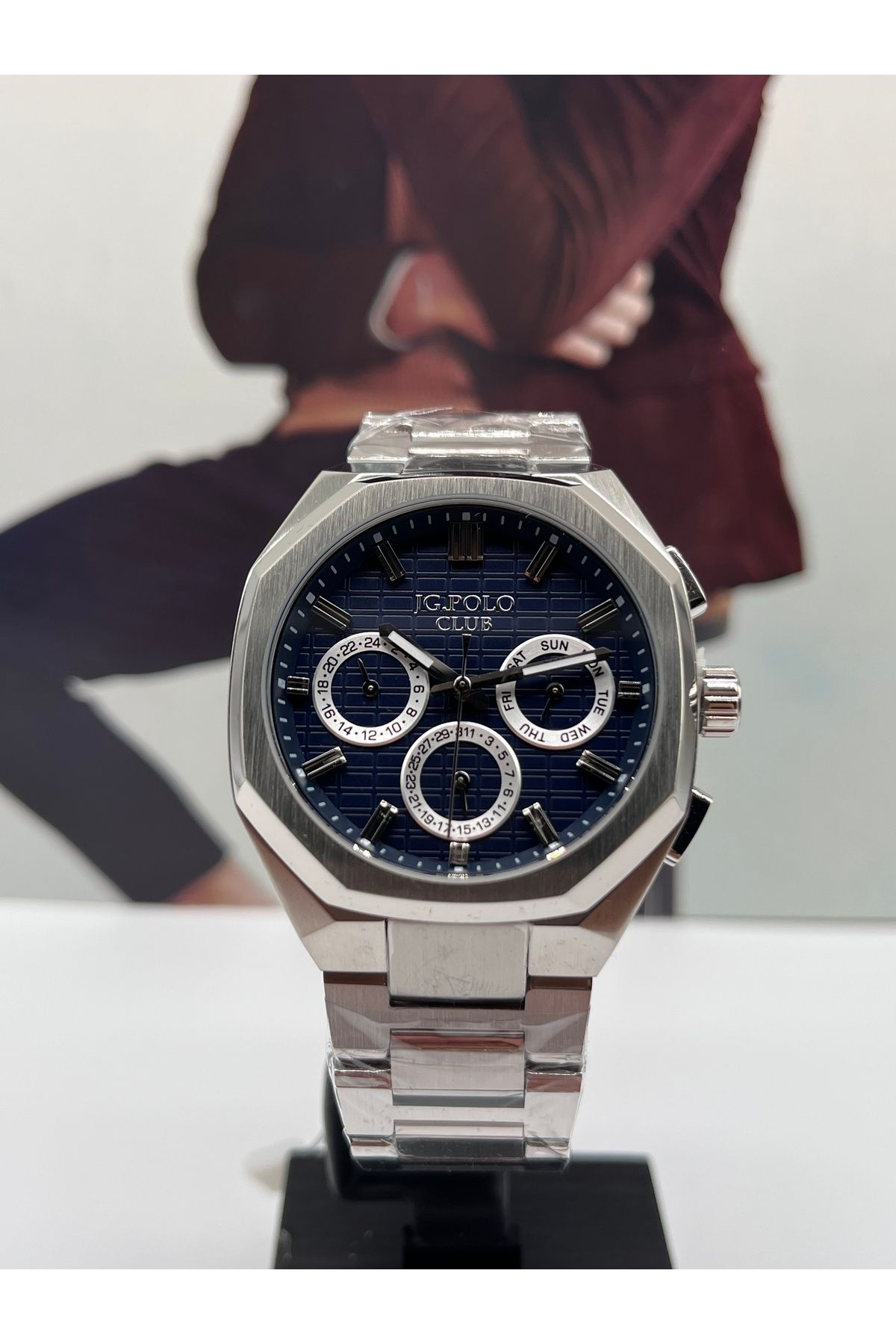JG. Polo Club DAMAT SAATİ ÇELİK SU GEÇİRMEZ 42MM 2 YIL GARANTİLİ
