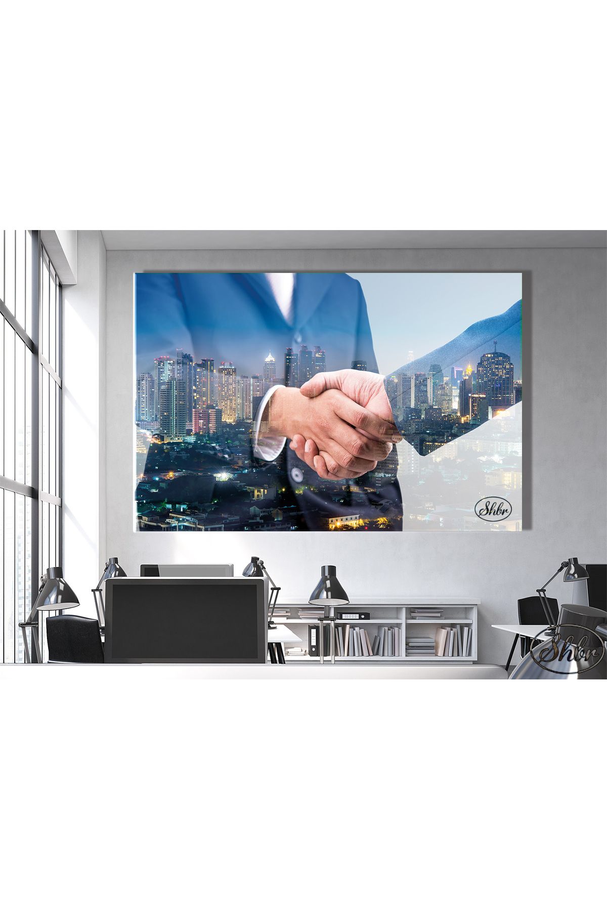 Şehber Tekli Yatay Kanvas Tablo, Emlakçı, Real Estate, İnşaat Firmaları, Dekoratif Kanvas Duvar Tablosu