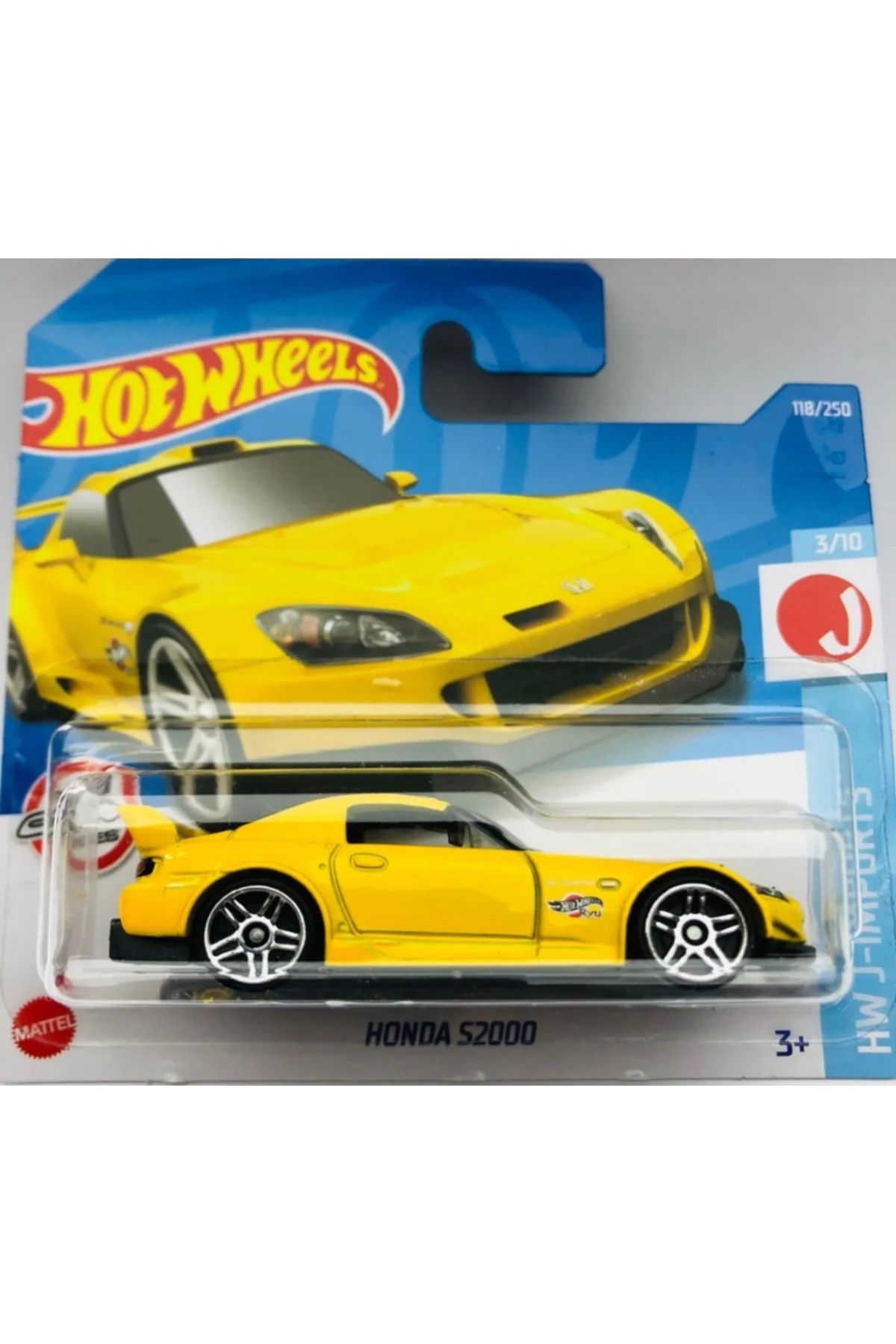 HOT WHEELS Honda S2000 Sarı 1:64 Ölçek Hotwheels Marka