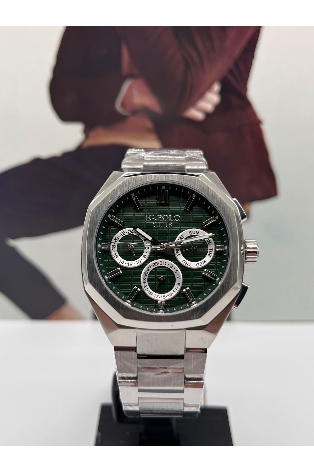 JG. Polo Club DAMAT SAATİ ÇELİK SU GEÇİRMEZ 42MM 2 YIL GARANTİLİ