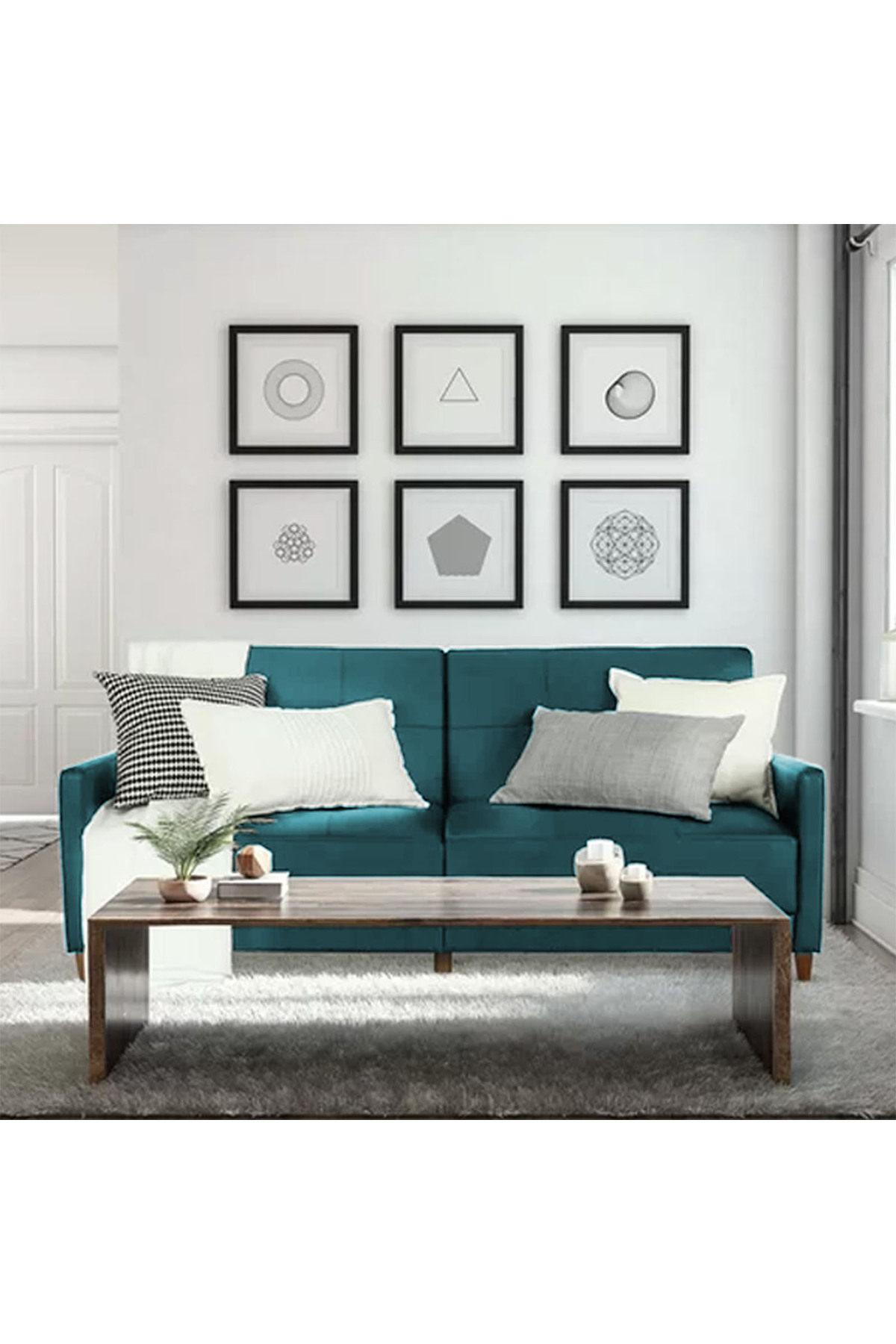 Lazy Vibes-comfort | 2 In 1 Sofabed Velvet Upholstered 6