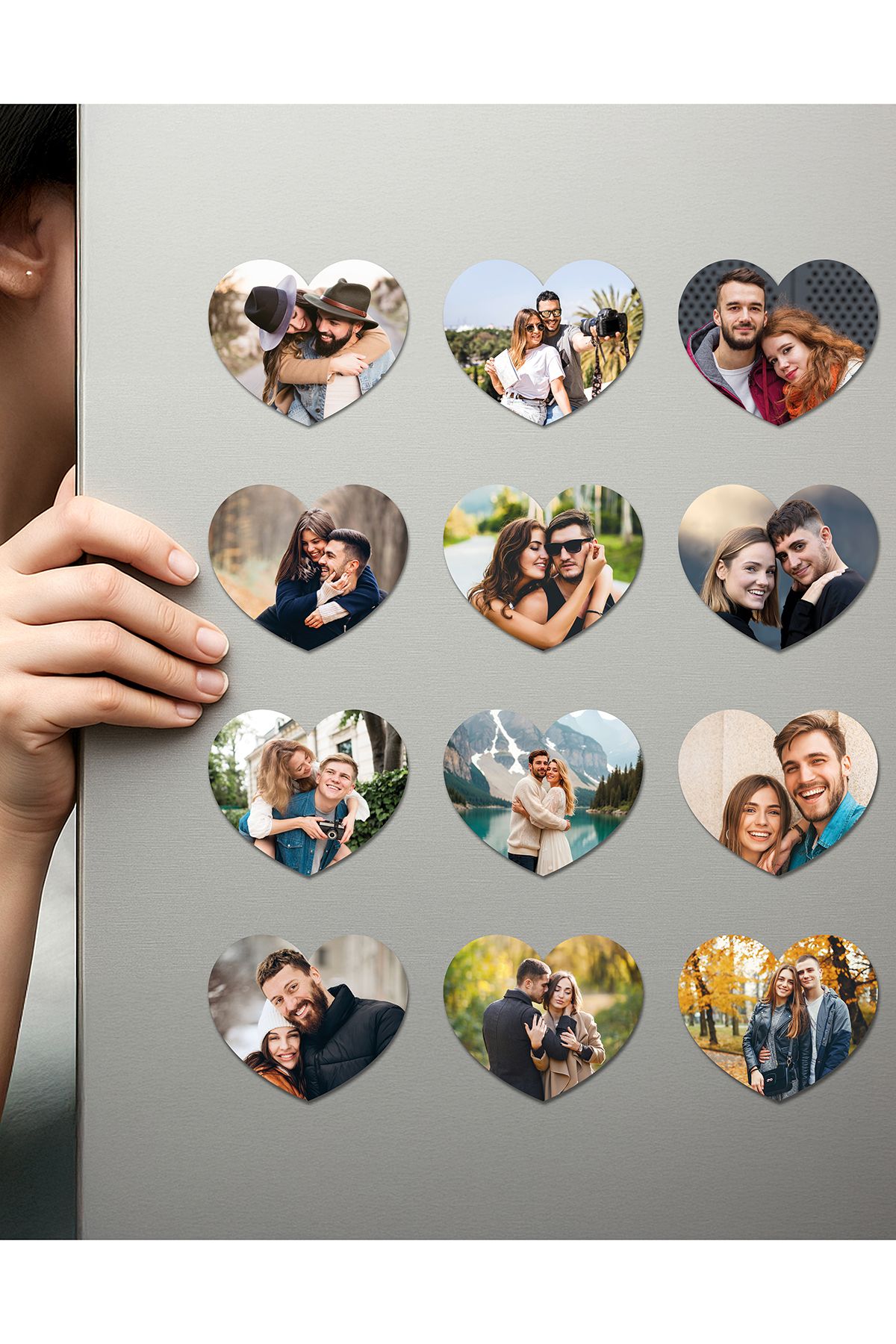 Fotomcity Kişiye Özel Ahşap Fotoğraflı UV Baskılı Magnet