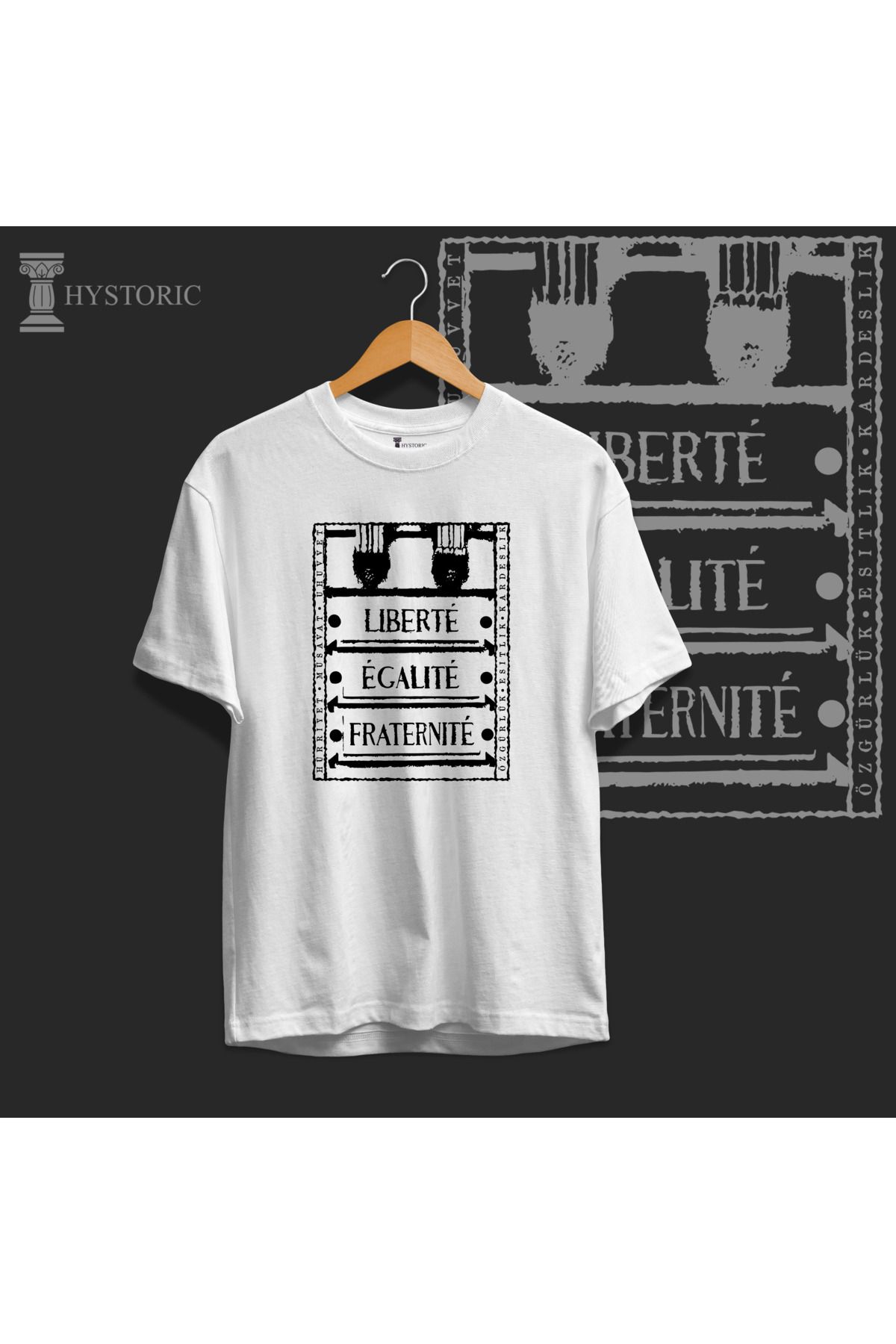 Hystoric Wear Özgürlük Baskılı Oversize Tişört