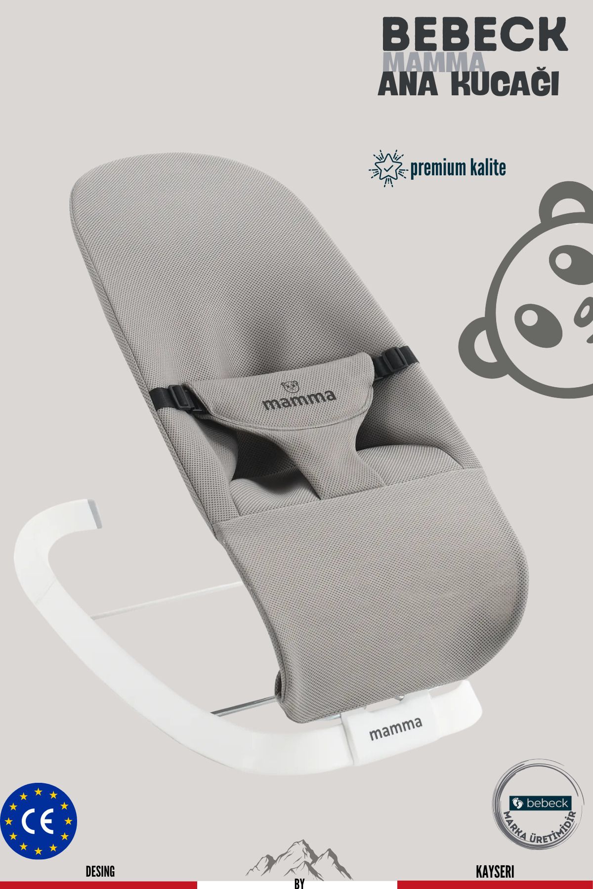 Bebeck Mamma Shake&Sleep Yeni Nesil Çift Sallama Fonksiyonlu Ana Kucağı Premium Kalite