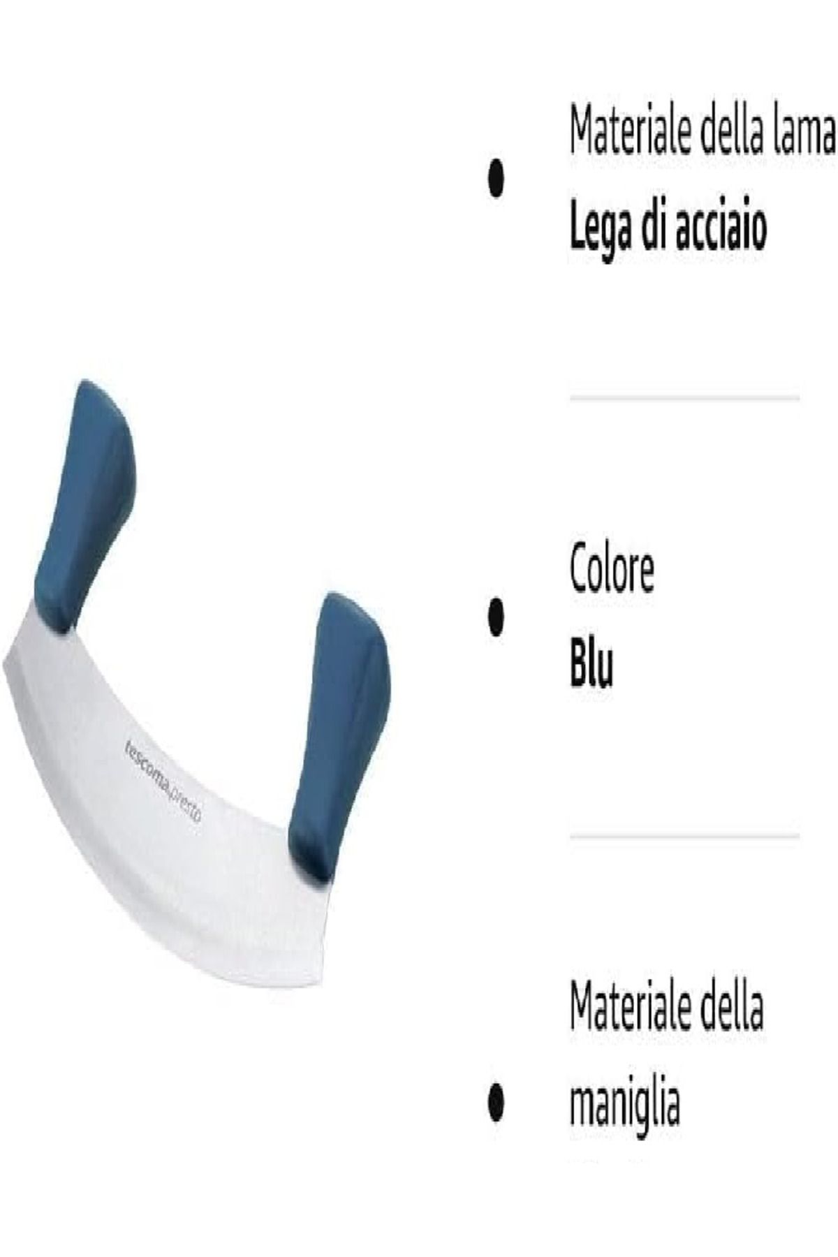 TESCOMA-Presto Chopping Knife-Cradle 18 cm – Assorted, Curved Blade for Easy Mincing 3
