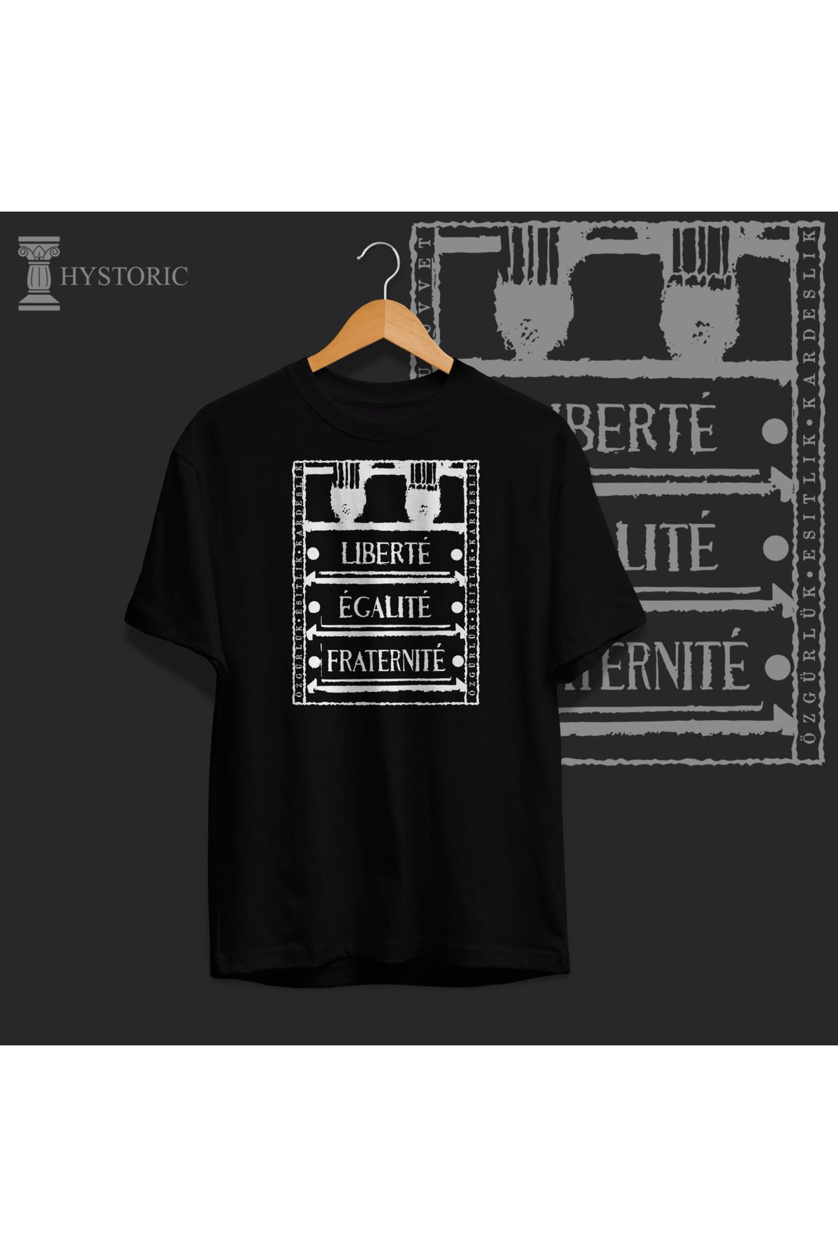 Hystoric Wear Özgürlük Baskılı Oversize Tişört