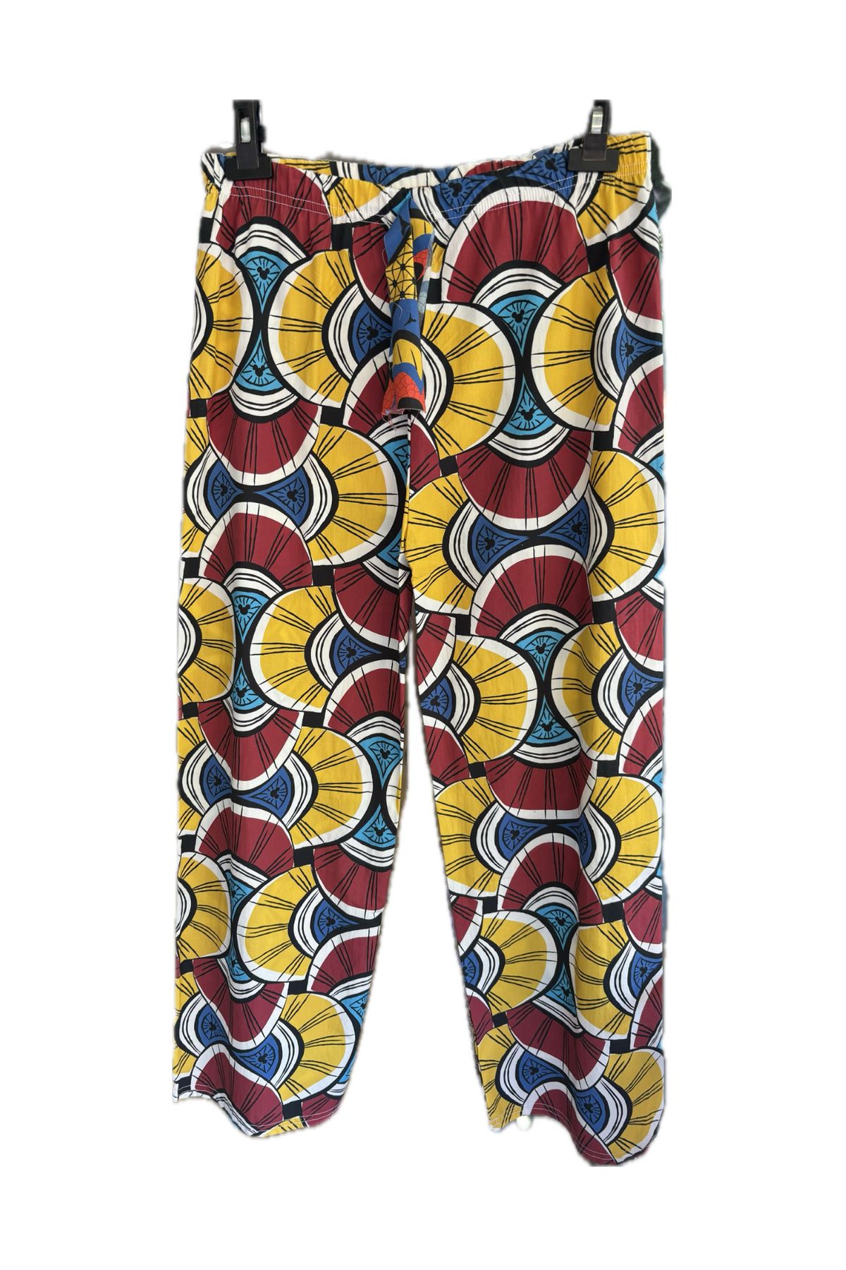 YONGA'S BOUTİQUE Desenli Bel Lastikli Kumaş Pantolon
