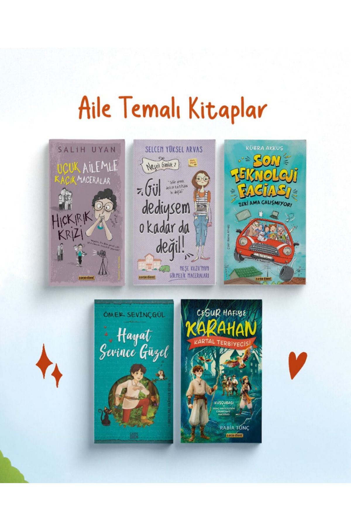 Carpe Diem Kitapları Hıçkırık Krizi,Gül Dediysem O Kadar da Değil!,Son Teknoloji Faciası (5.6.Sınıf-5kitap)