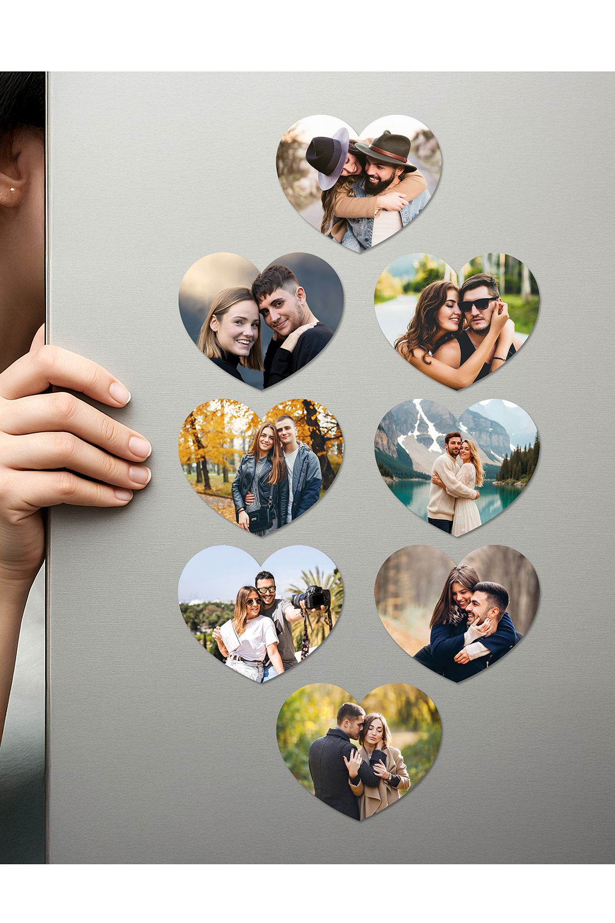 Fotomcity Kişiye Özel Ahşap Fotoğraflı UV Baskılı Magnet