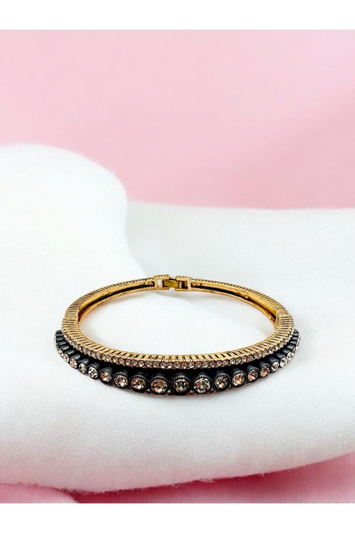 FUYA JEWELLERY Elmas Montür Kelepçe Bileklik