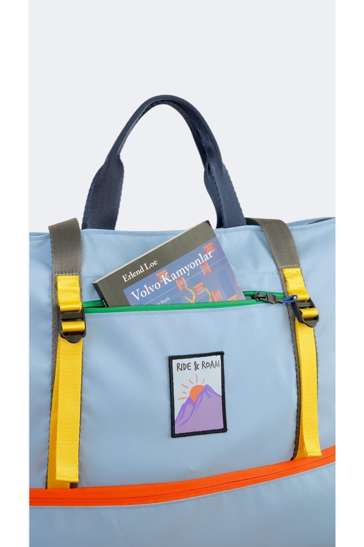 Ride and Roam Roamer Bag Seyahat / Plaj / Spor Çantası Açık Mavi görsel 6