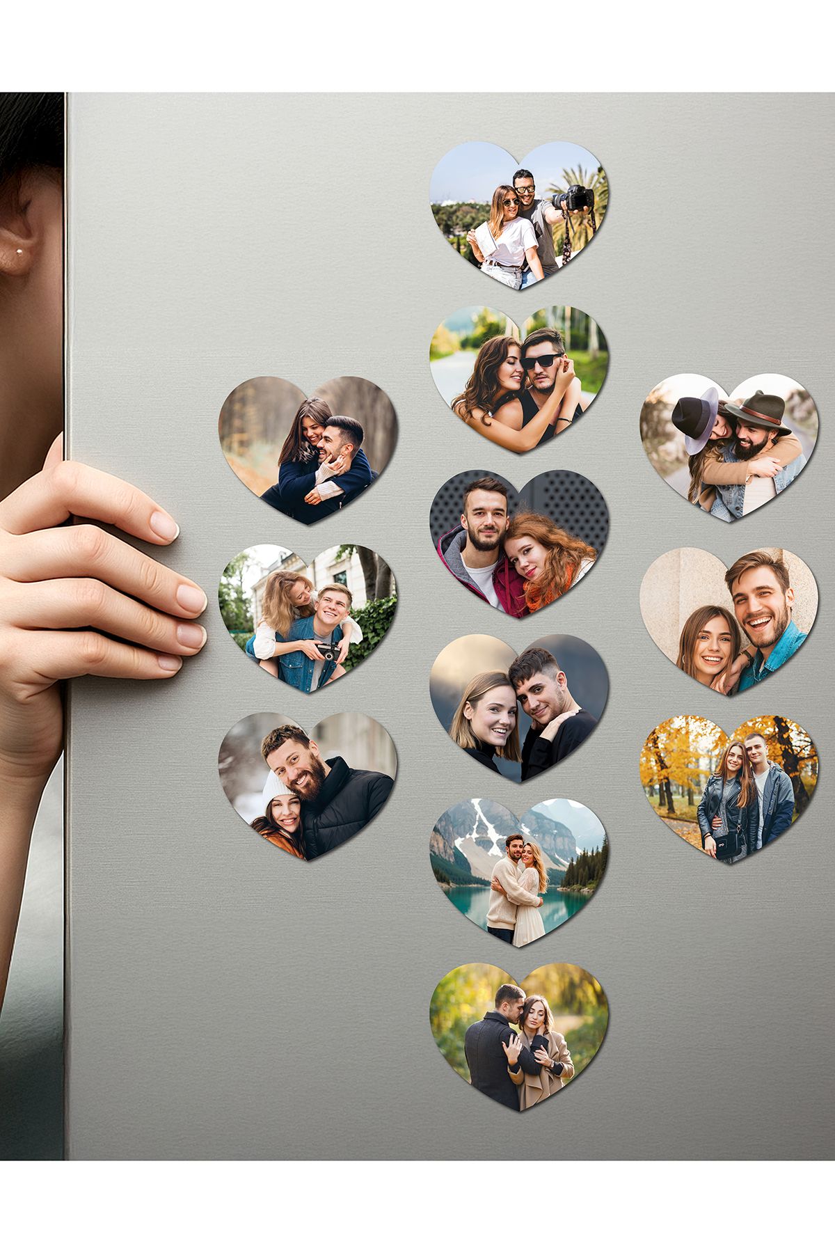 Fotomcity Kişiye Özel Ahşap Fotoğraflı UV Baskılı Magnet