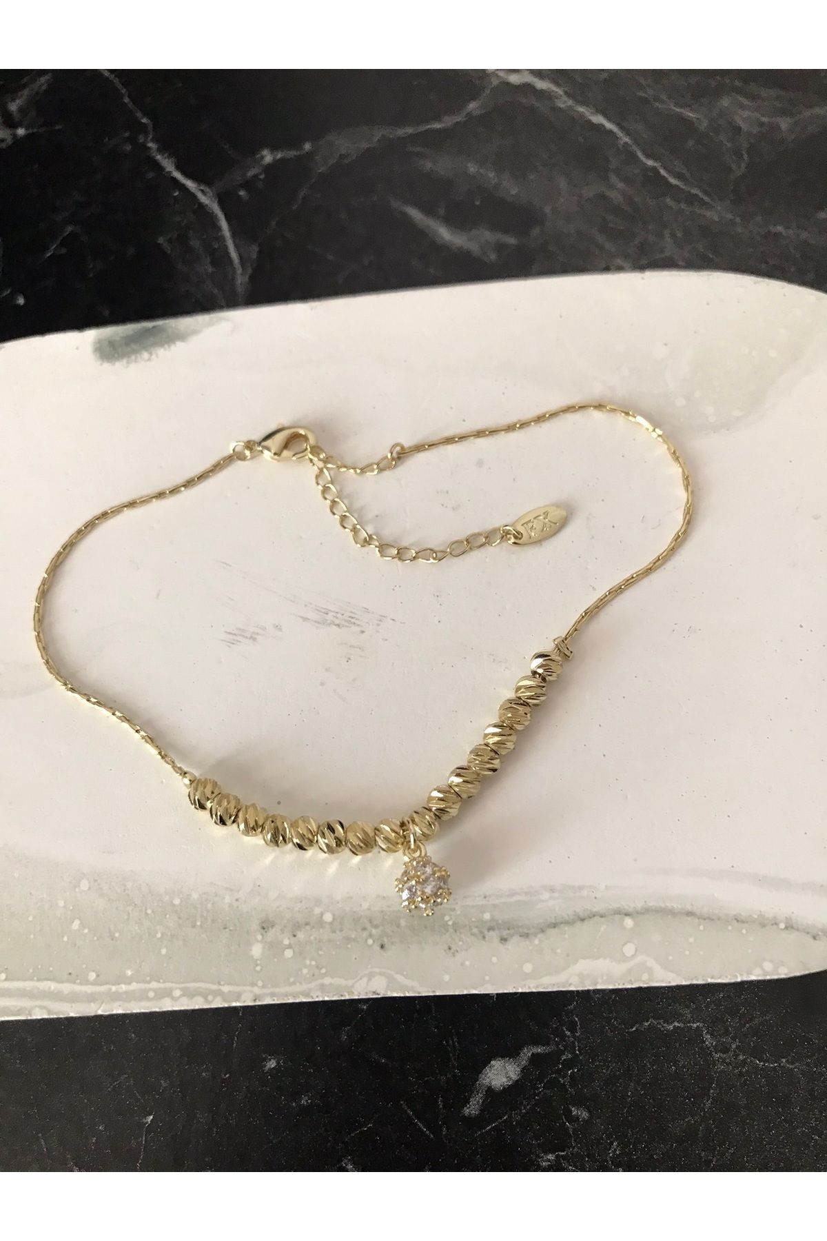 shop ÇELİK DORİKA TAŞLI GOLD PARLAK HALHAL