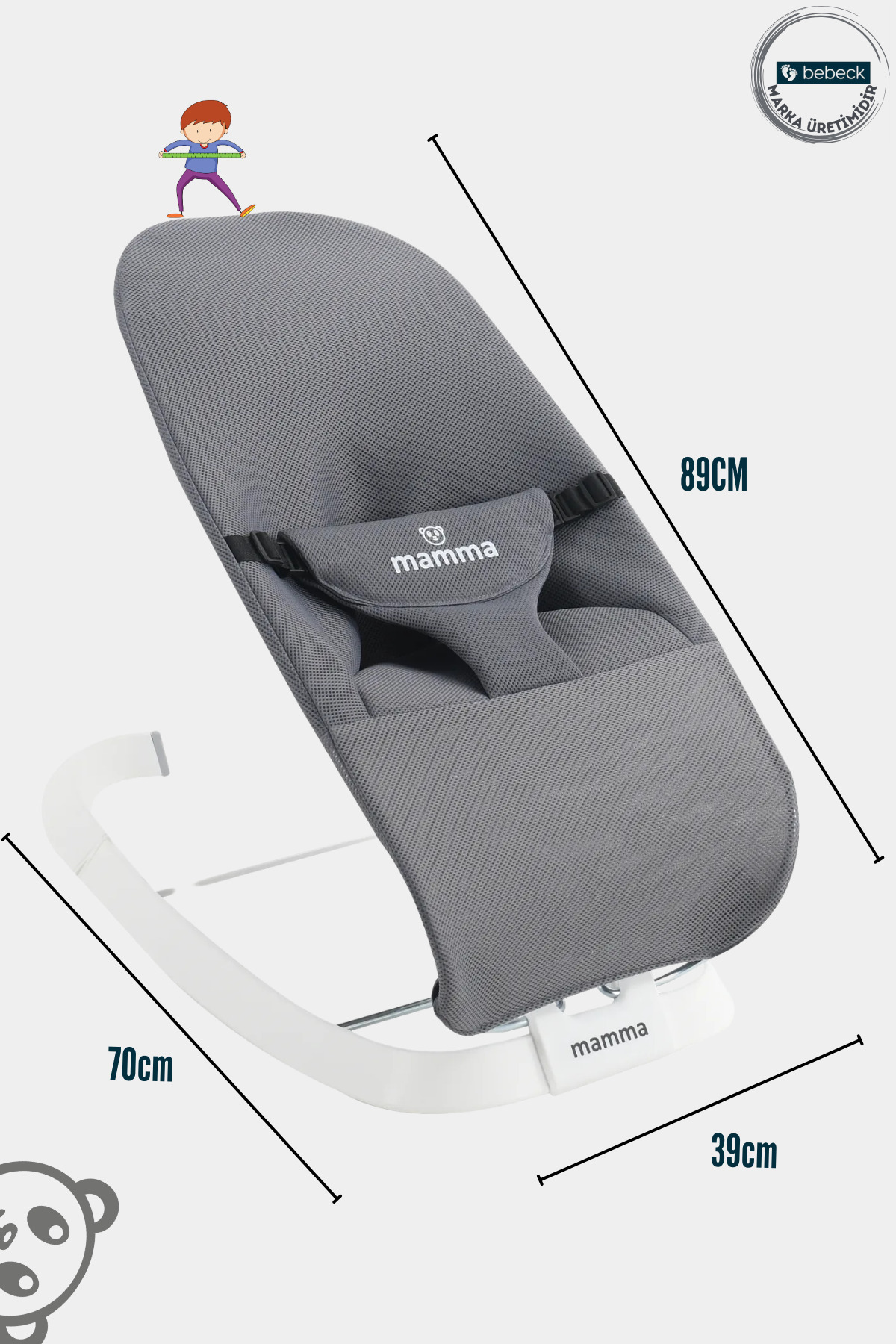 Bebeck Mamma Shake&sleep Yeni Nesil Çift Sallama Fonksiyonlu Ana Kucağı Premium Kalite fotoğrafı 3 (önizleme)