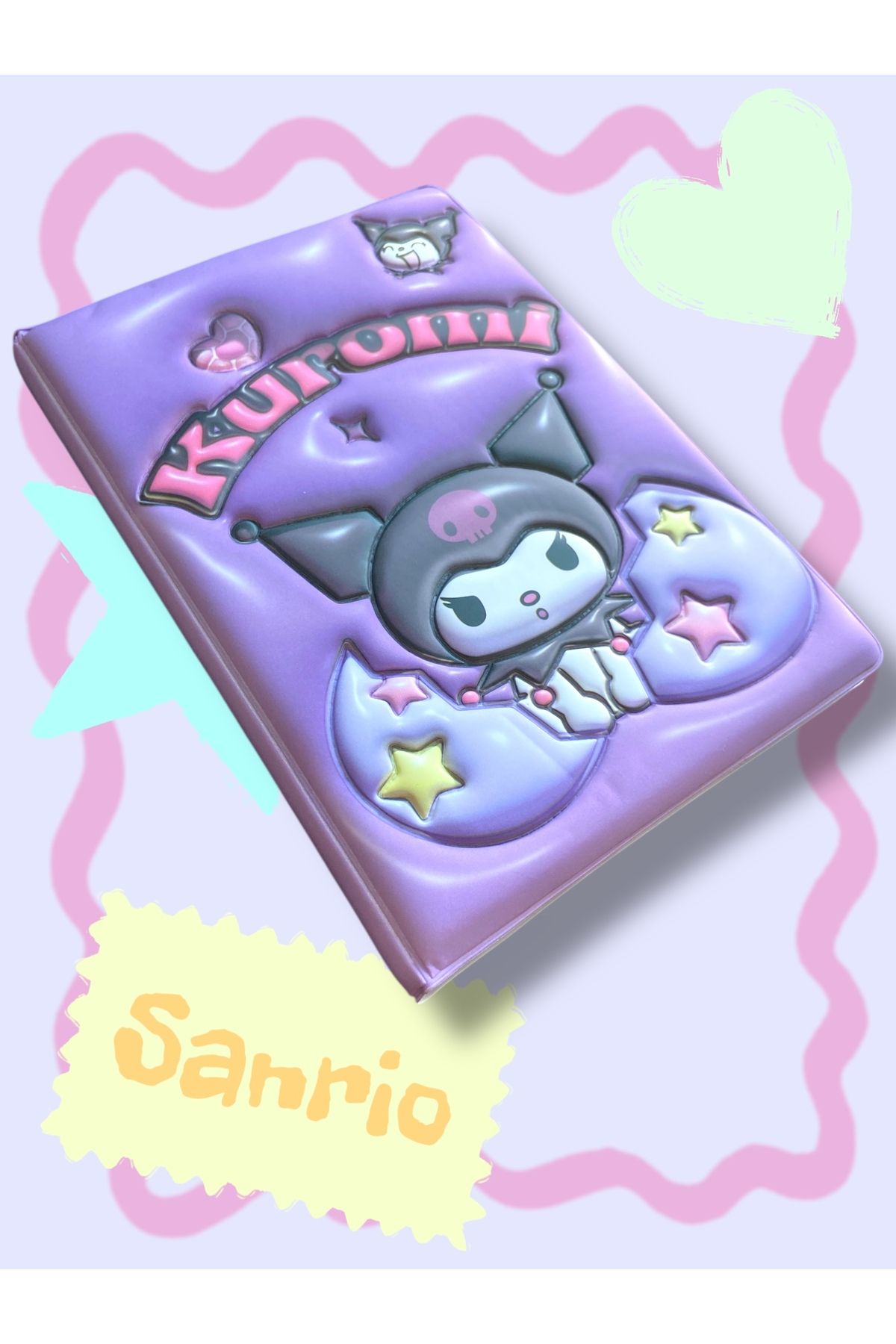 CNBYs SANRİO KARAKTERLİ YUMŞAK 3D KAPAKLI 80 YAPRAK ÖZEL AJANDA DEFTER, KUROMİ, MY MELODY, CİNNAMAROLL