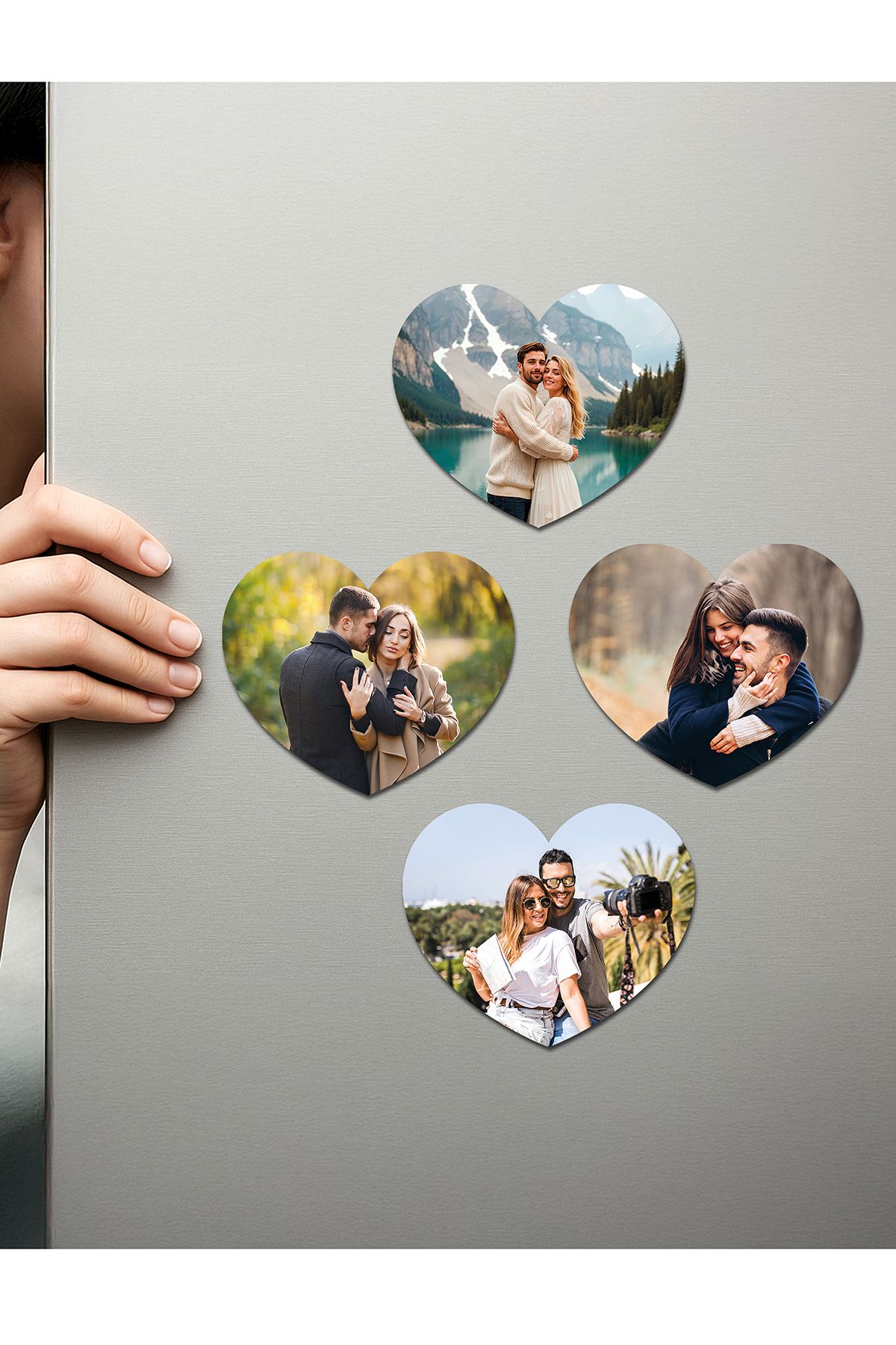 Fotomcity Kişiye Özel Ahşap Fotoğraflı UV Baskılı Magnet