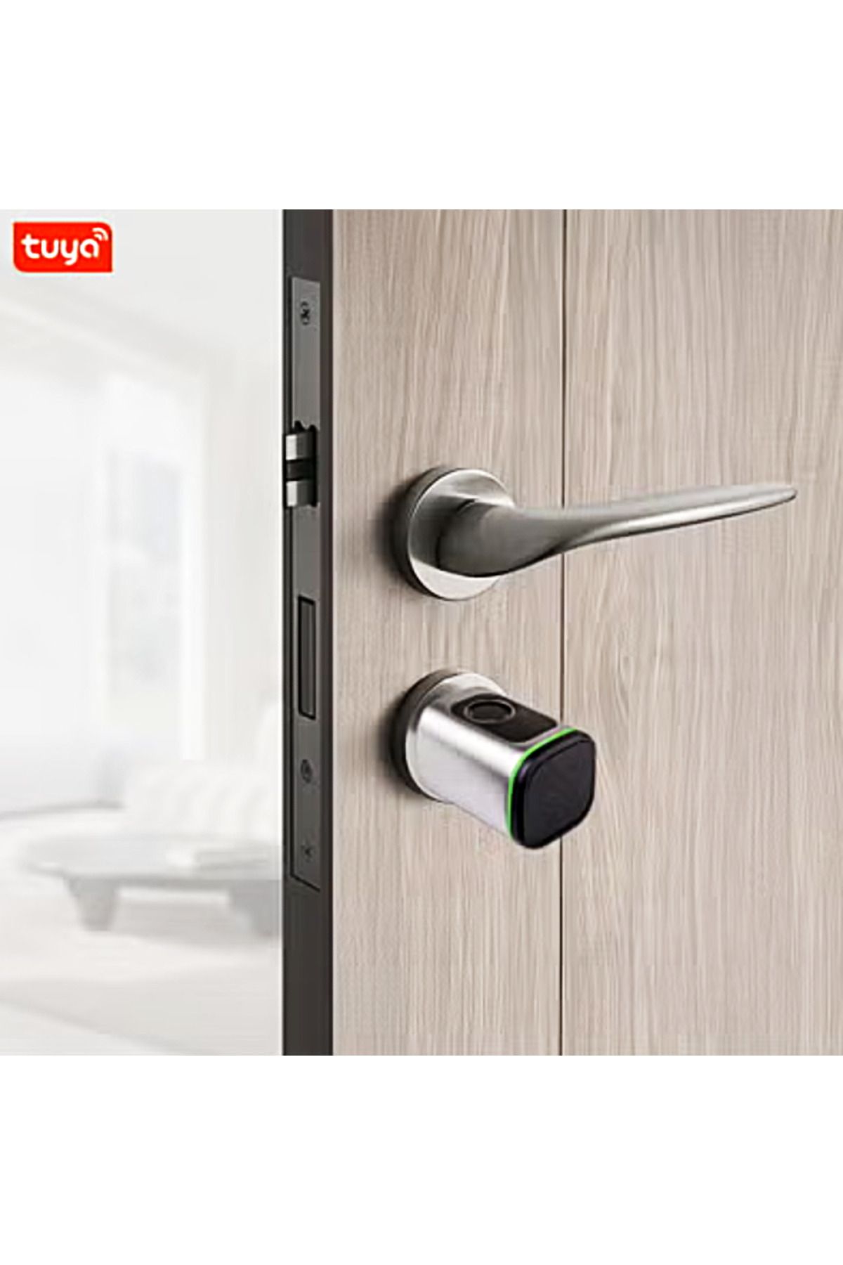 DarTech-Dartek Smart Lock, 4-Way, Keypad Compatible with Any Door, Silver, Smart System, Global Version 3