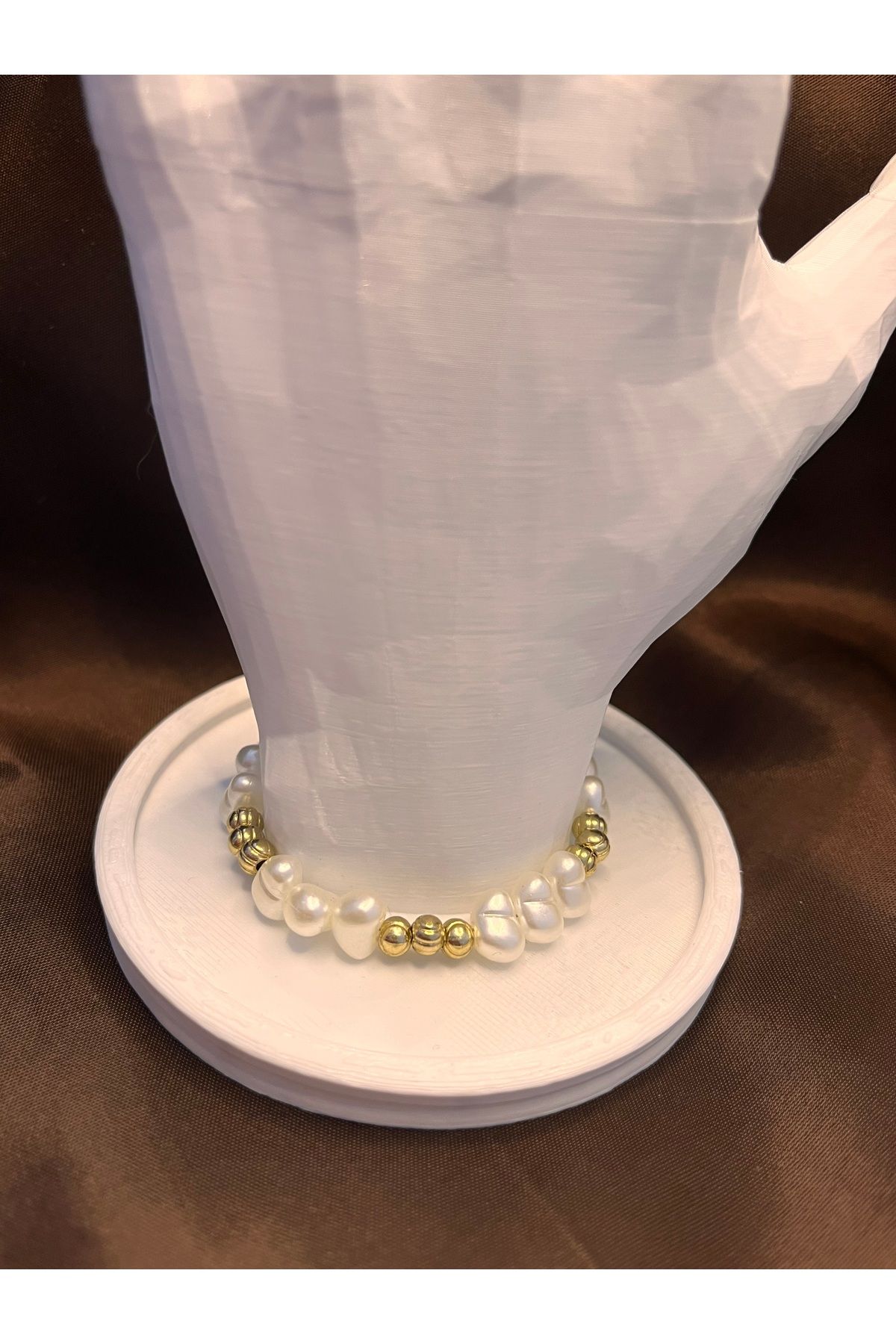 ADAHOMEDECORATION GOLD BAROK İNCİ BİLEKLİK