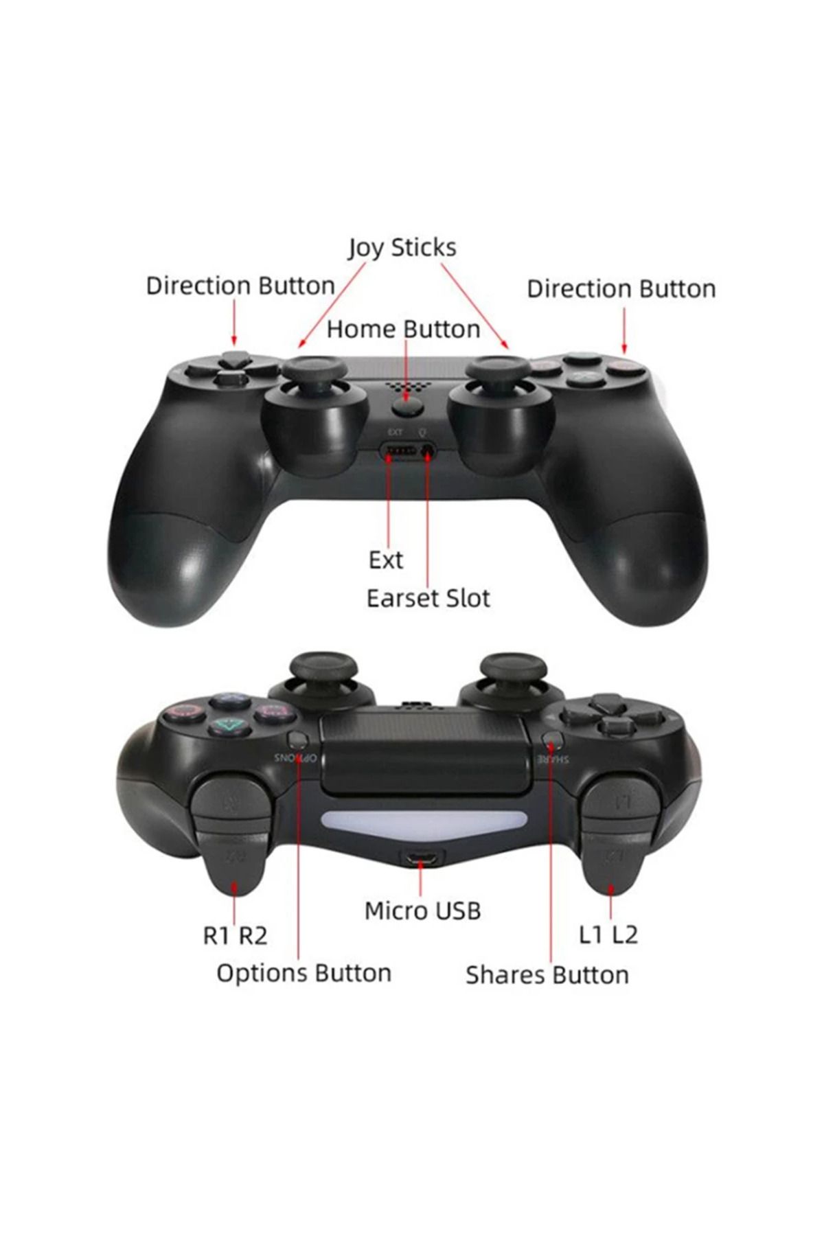 FOXMAG24-Wireless Controller, for PS4 console 5