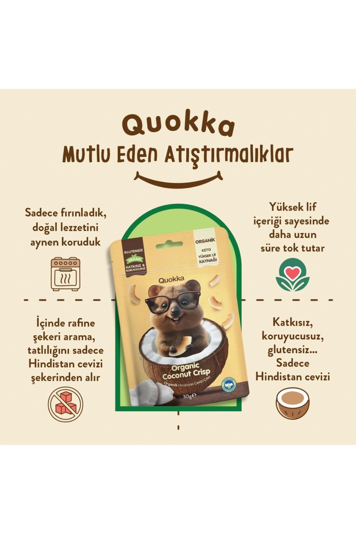 Quokka Hindistan Cevizi Çıtırı