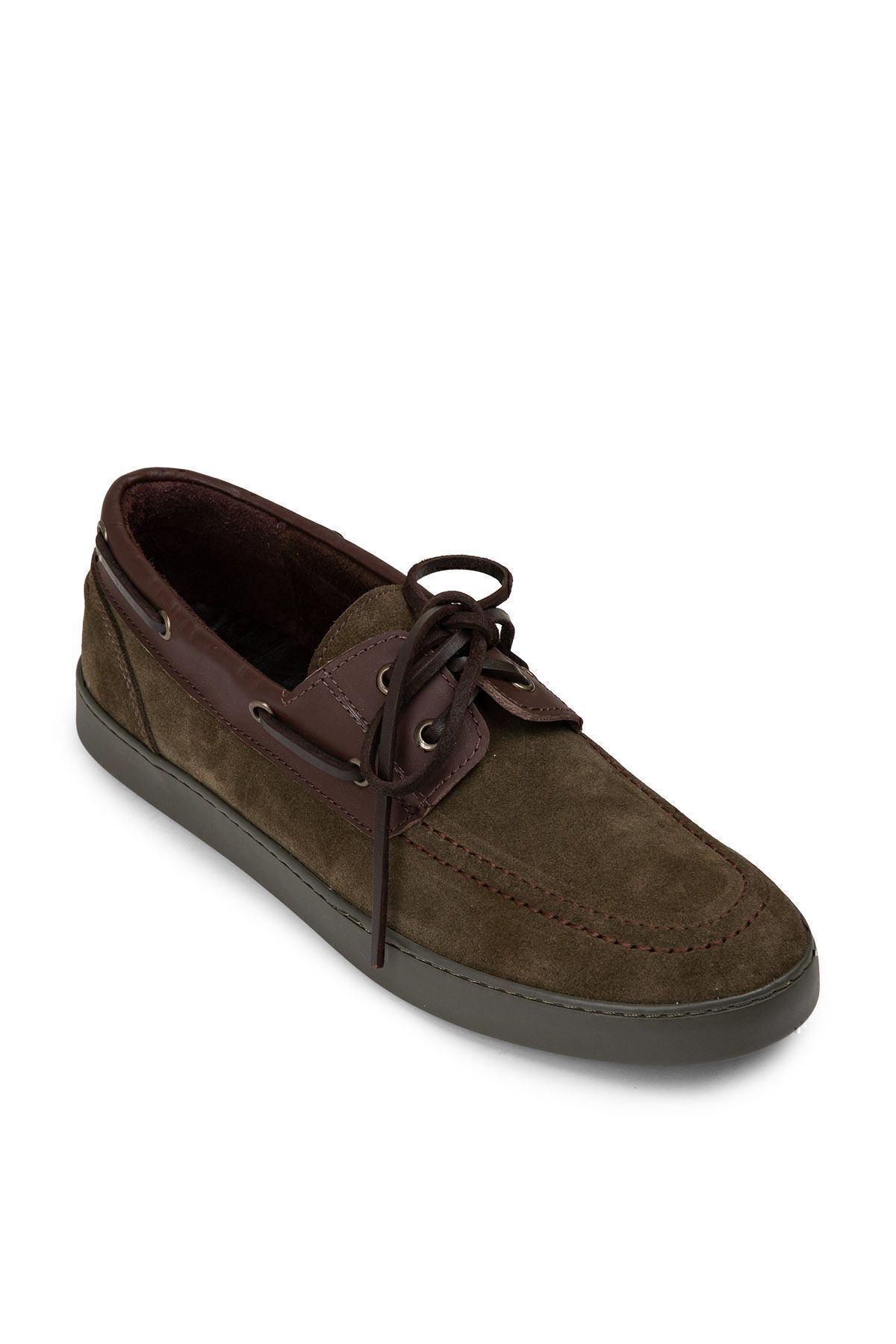 Deery-Γνήσια Suede Green Ανδρικά Marine Casual Παπούτσια 7