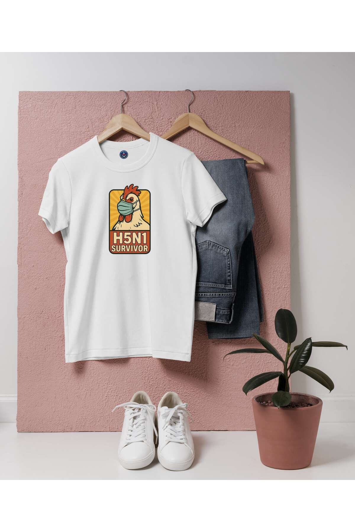 bahriyeli.jpeg Oversize H5N1 Survivor Tasarımlı unisex T-shirt