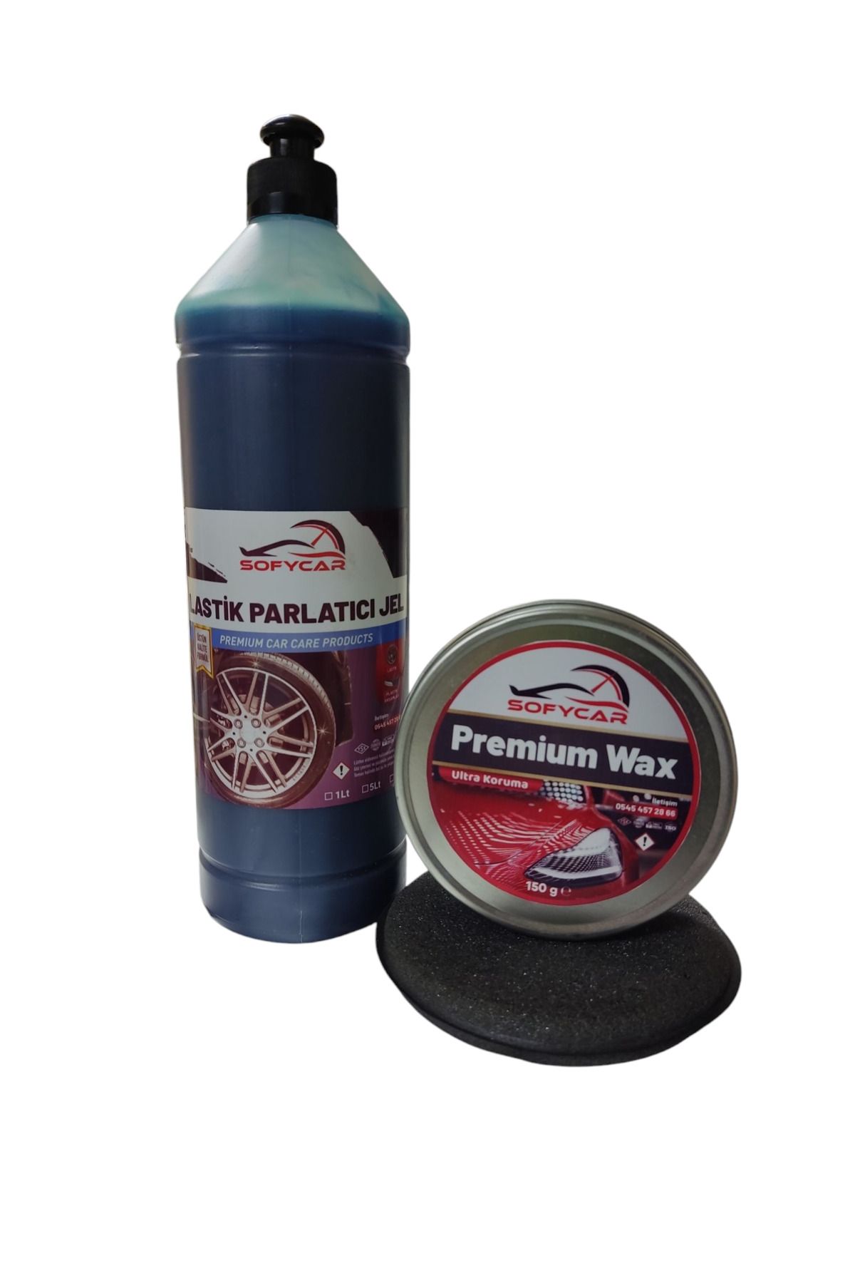 CAR seramik wax 150 gr ve lastik parlatıcı 750 ml
