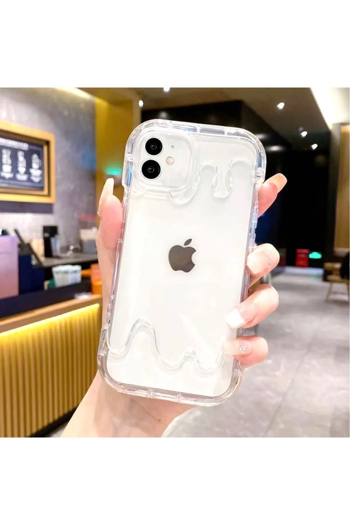 LUXKLAS iphone 11 dalgalı şeffaf ,darbeye karşı dayanıklı Aa kalite kılıf