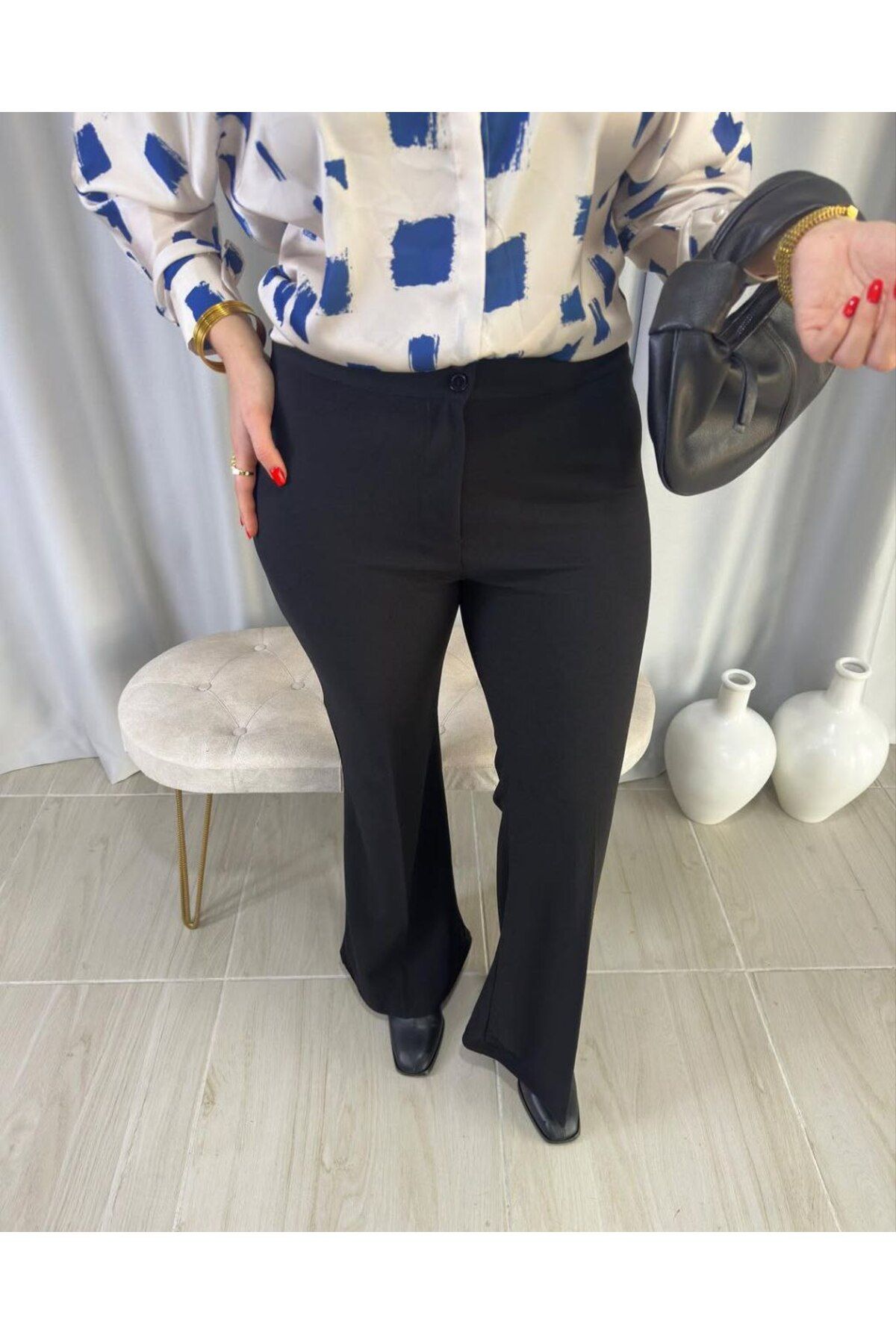 MODA BÜYÜK BEDEN İSPANYOL PAÇA PANTOLON