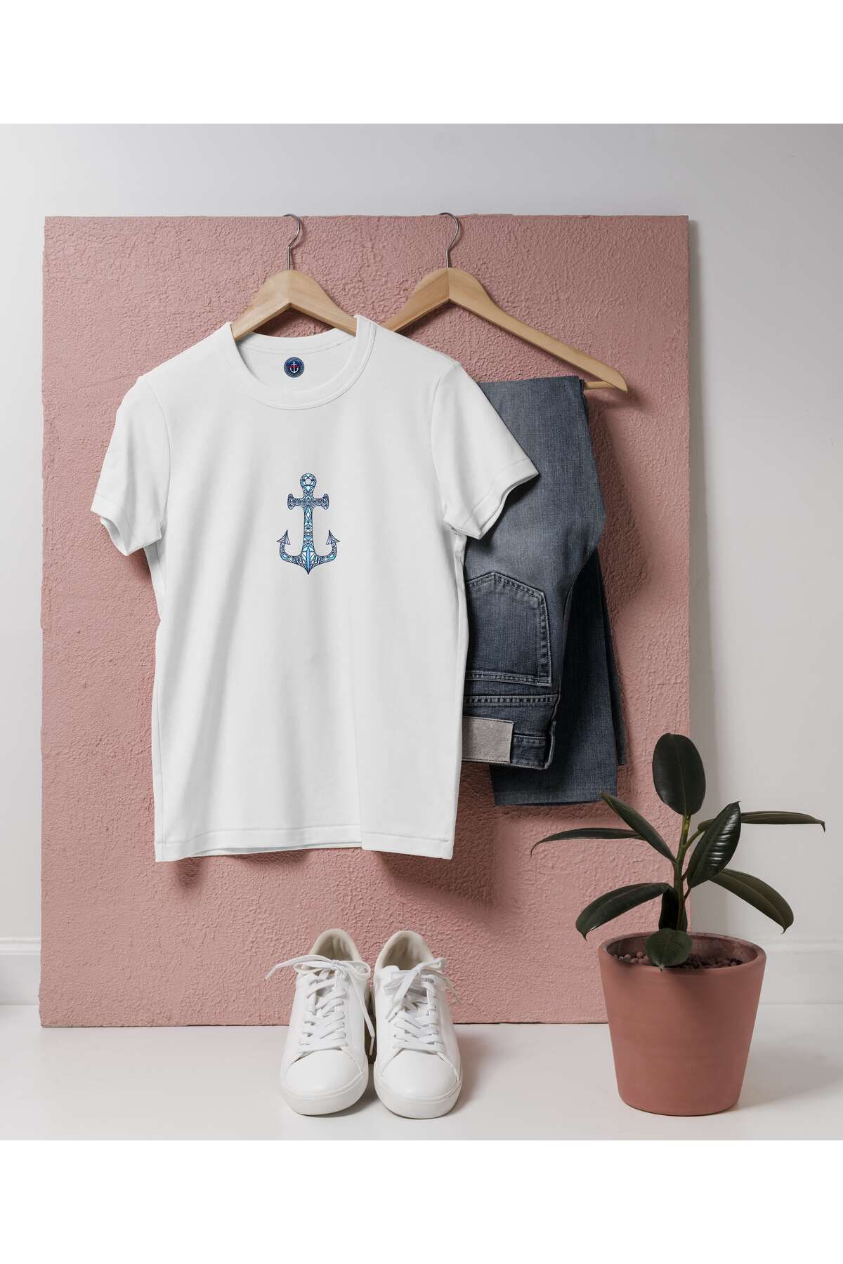 bahriyeli.jpeg Oversize Denizci Çapa ve Anchor Tasarım Unisex Denizci T-shirt