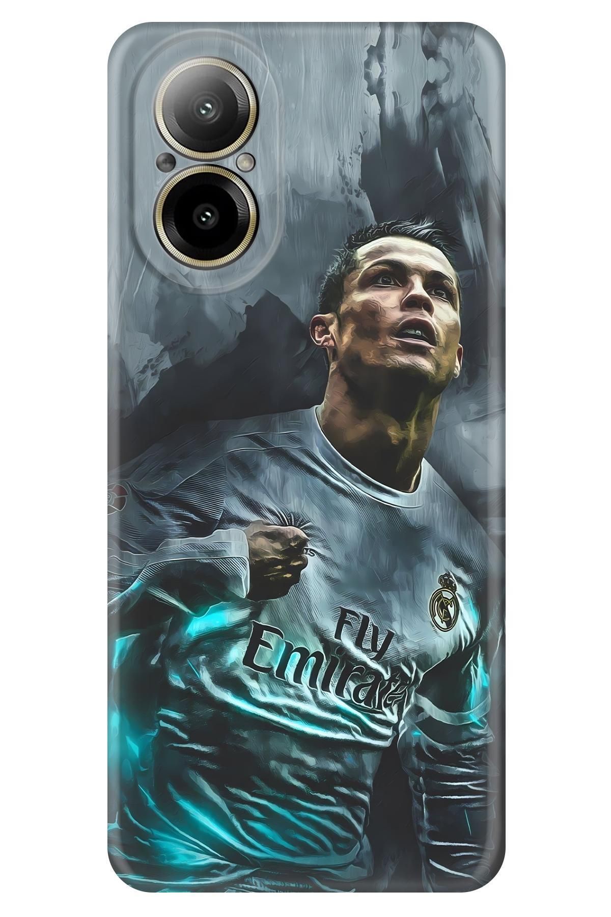 Lopard Realme 12 Lite 4K Baskılı Kılıf Covers 11 Ronaldo Emirates Turkuaz