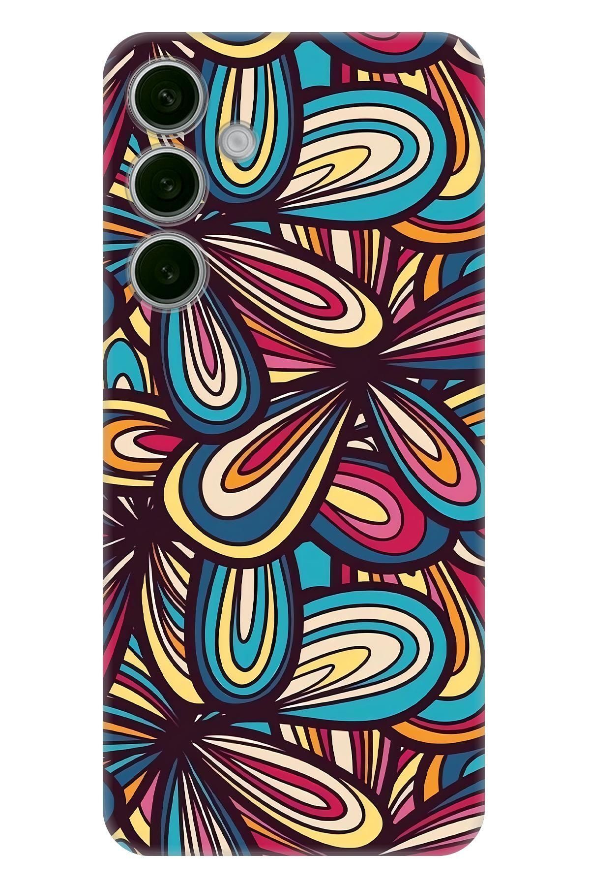 Lopard Samsung Galaxy S24 Plus Kalın Silikon Covers 45 Alacalı Sanat Turkuaz