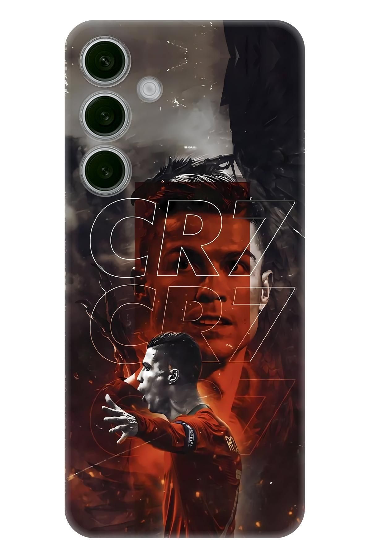 Lopard Samsung Galaxy A26 Riksos Full HD Kılıf Covers 10 CR7 Poster Gri