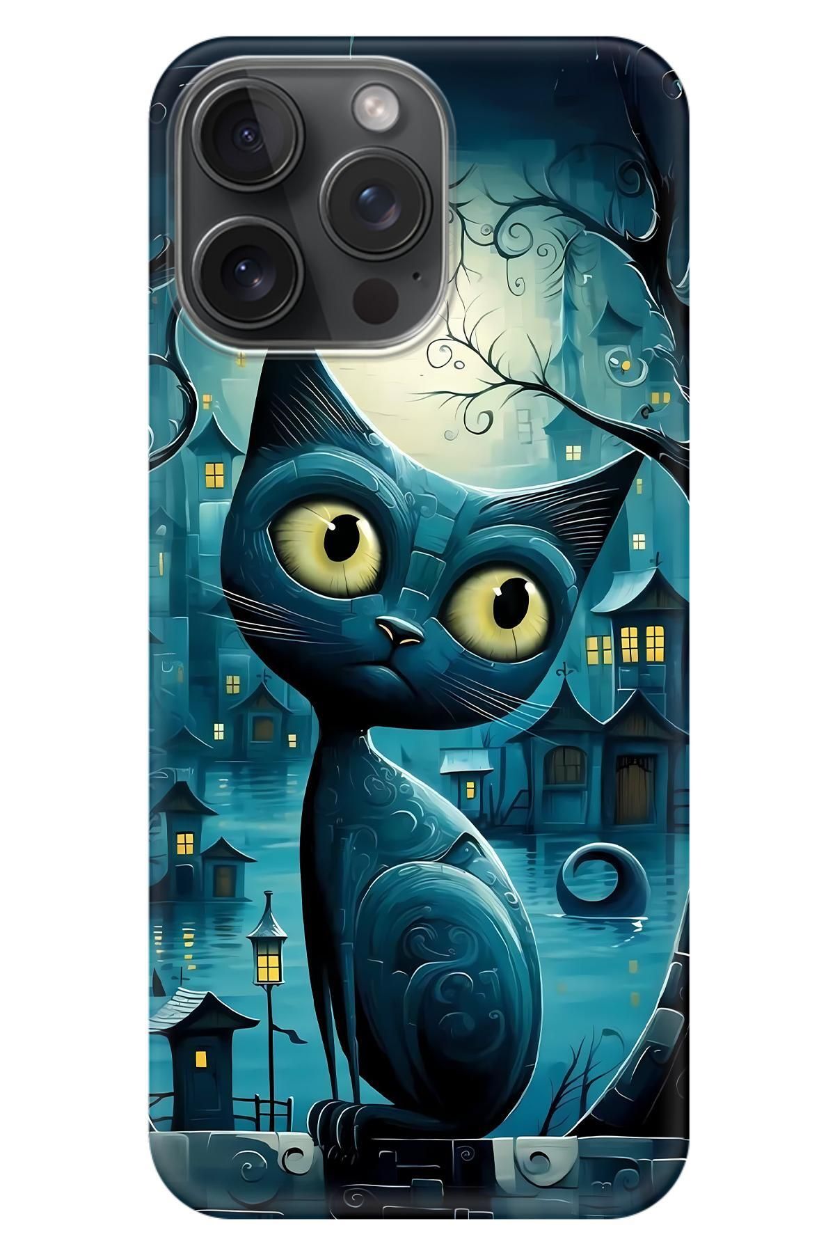 Lopard Apple iPhone 15 Pro Max Desenli Kılıf Covers 37 Midjourney Kedili Nefti