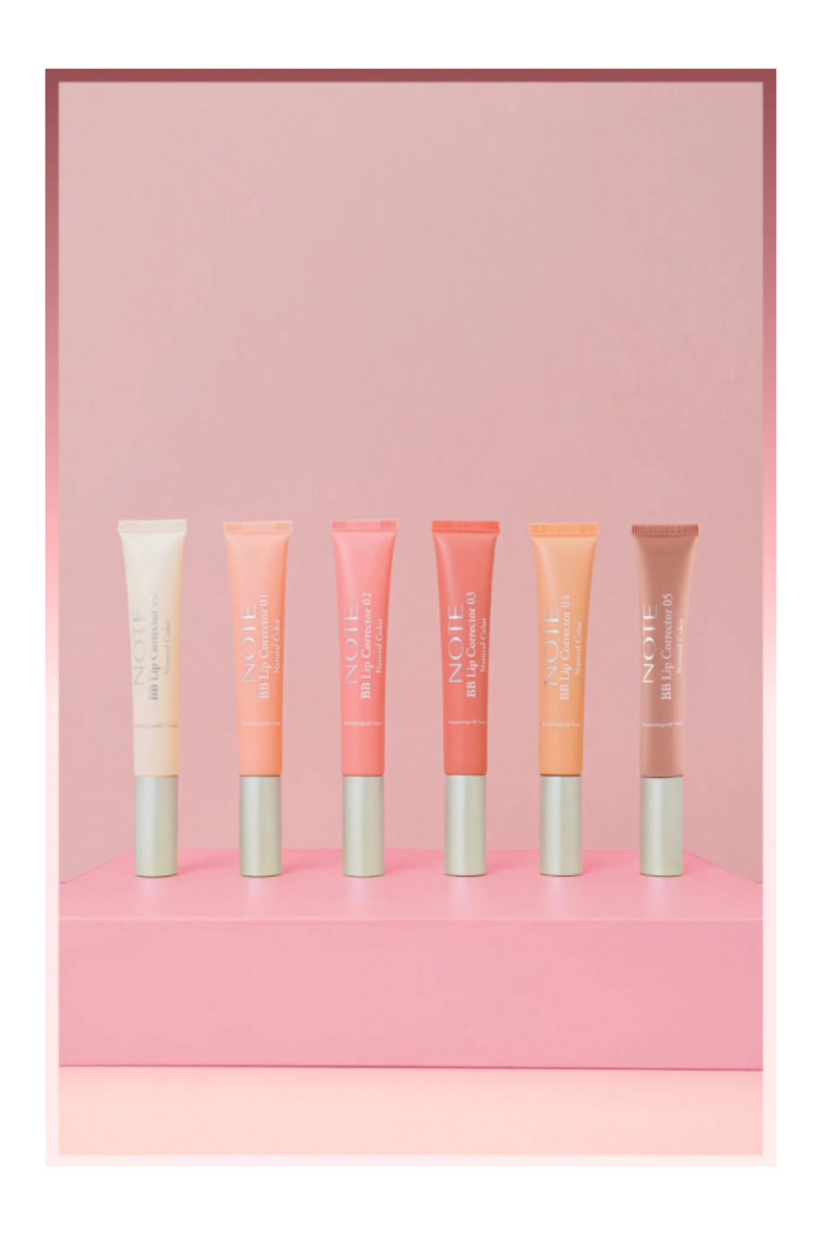 NOTE-Bb Lip Corrector 02 – Moisturizing Gloss With Natural Pink Pigment And Cushion Applicator – 12 ml 4