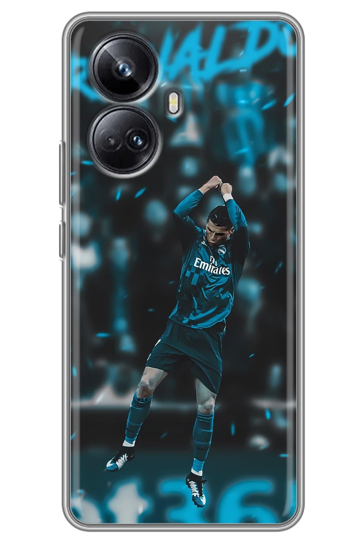 Lopard Realme 10 Pro Plus Case Kapak Covers 13 Ronaldo Forması Mavi