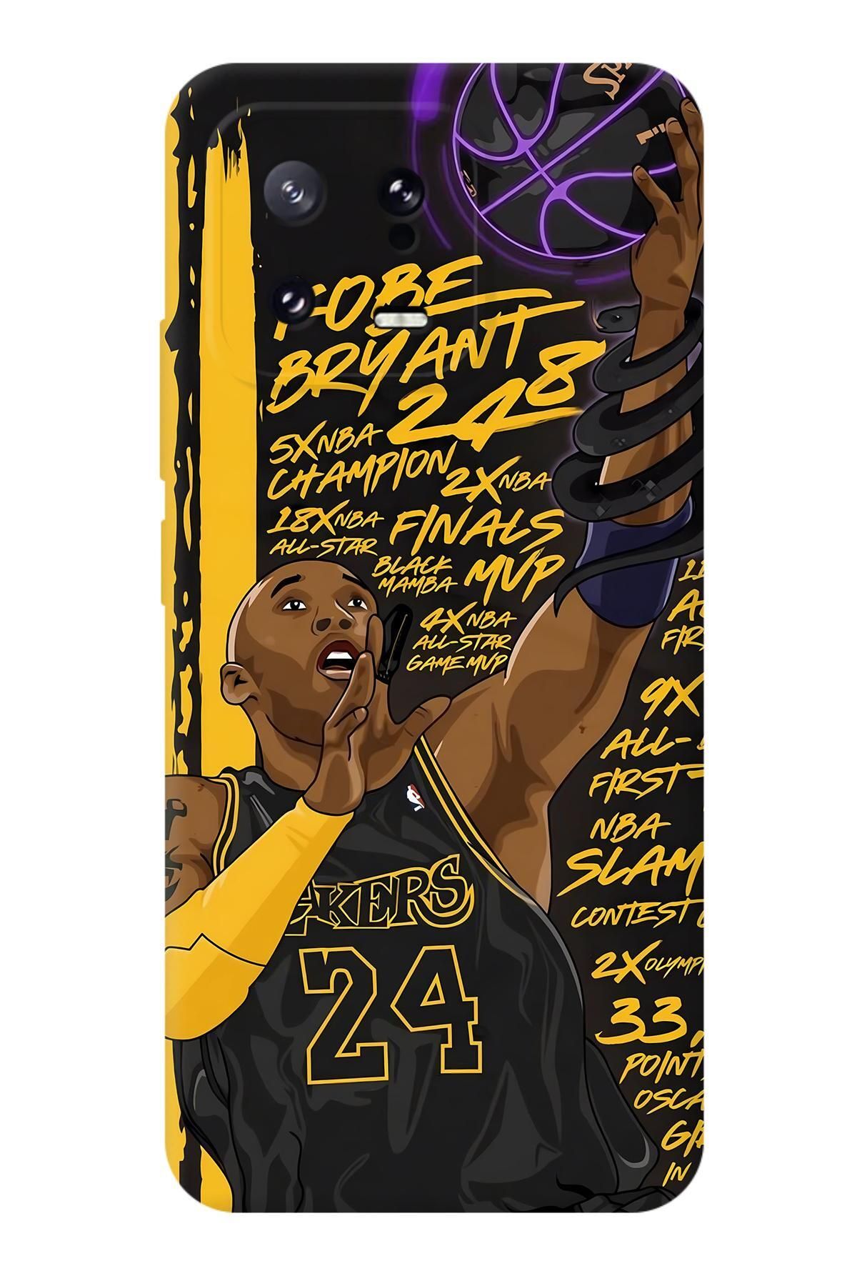 Lopard Xiaomi Mi 13 Baskılı Kılıf Covers 8 Kobe Bryant Fan Art Mor