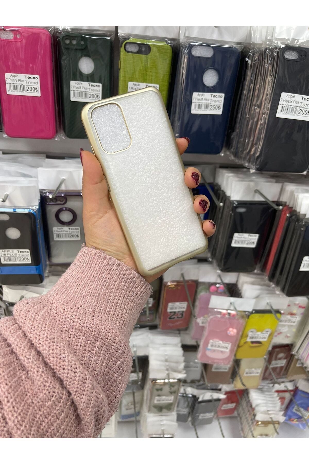 TECNOTREND Redmi Note 10/10s Uyumlu Buzlu Şeffaf Renkli Silikon Kılıf