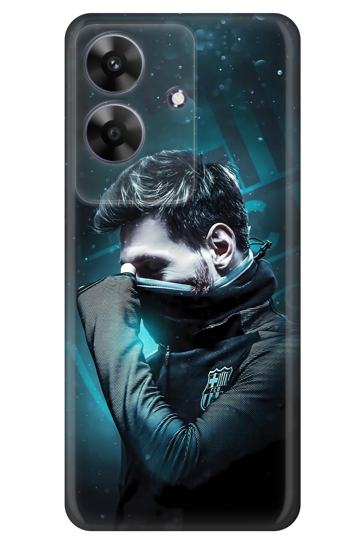Lopard Realme Note 60 Cover Kılıf Covers 14 Lionel Messi PosterYeşil