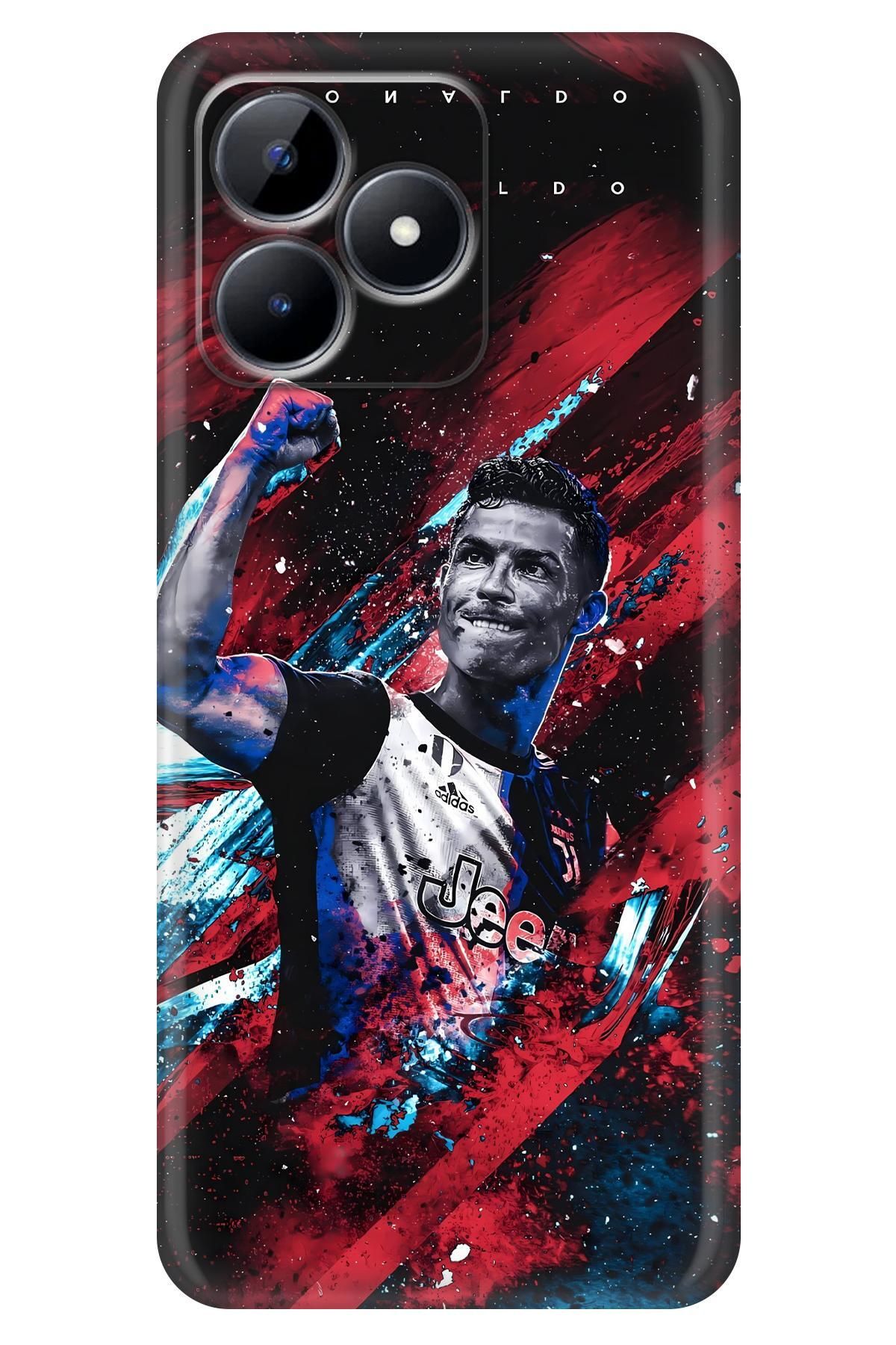 Lopard Realme Note 50 Koruyucu Kapak Covers 6 CR7 Photographic Print Bordo