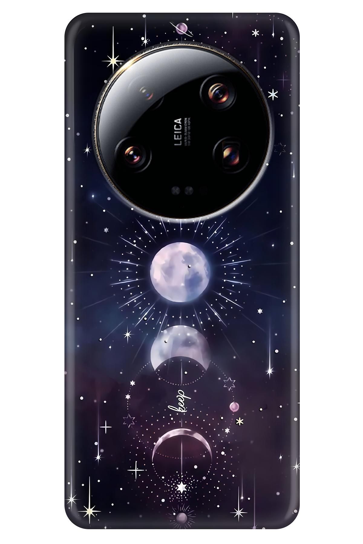 Lopard Xiaomi Mi 13 Ultra Renkli Kılıf Covers 50 Mistik Astroloji Lacivert