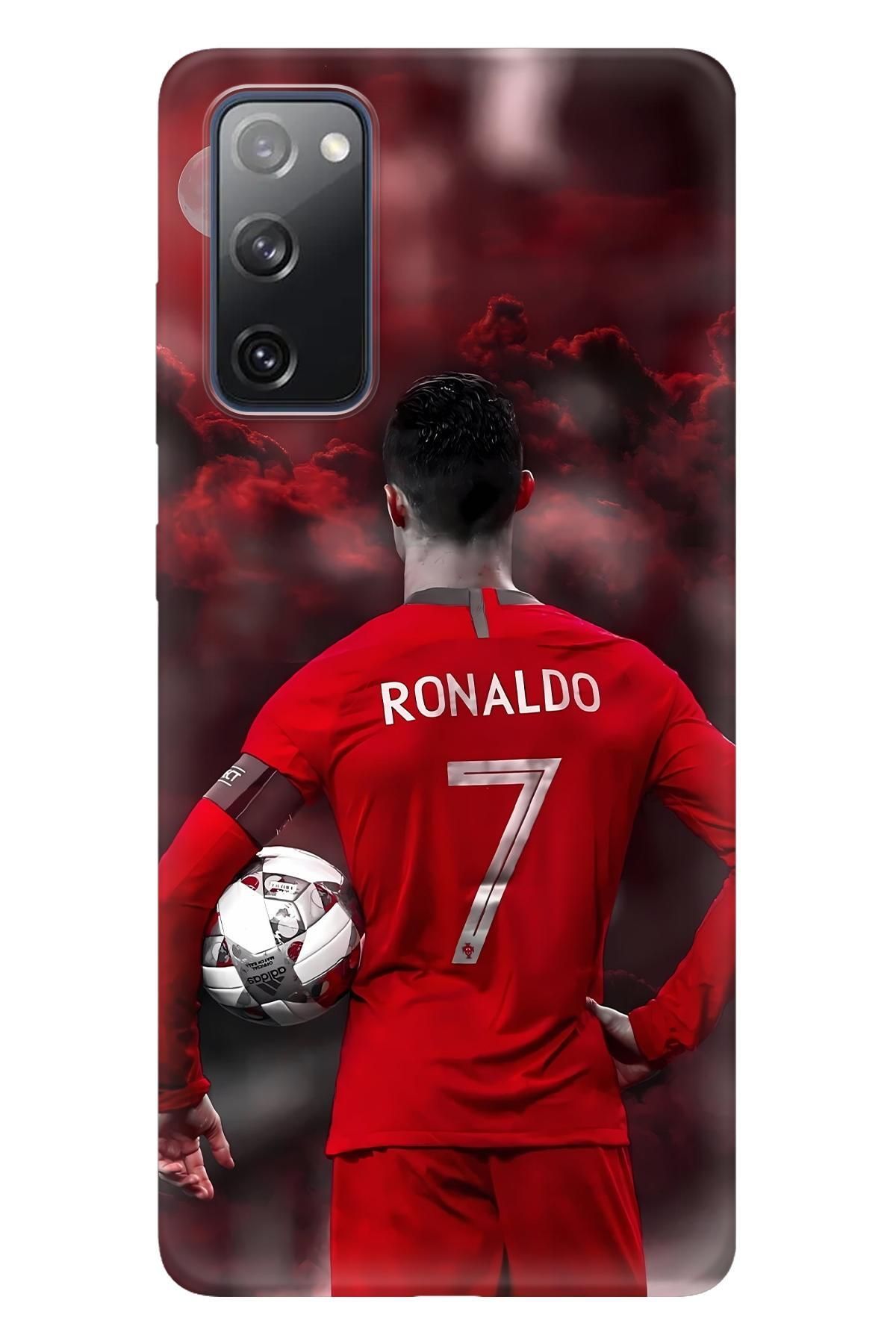 Lopard Samsung Galaxy S20 Koruma Kılıfı Covers 5 Ronaldo Kırmızı Tasarım Poster