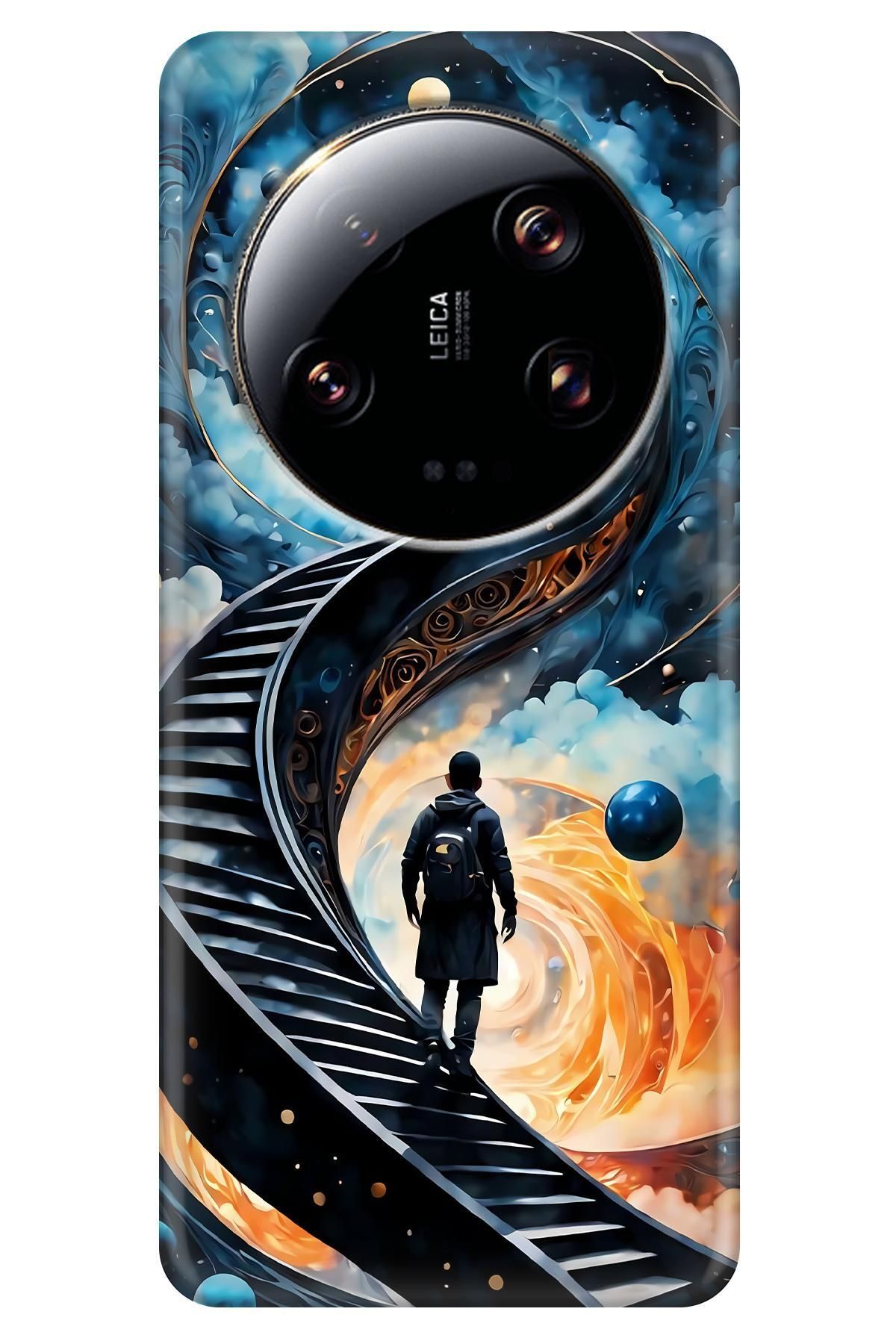 Lopard Xiaomi Mi 13 Ultra Case Telefon Kılıfı Covers 31 Merdiven Mavi