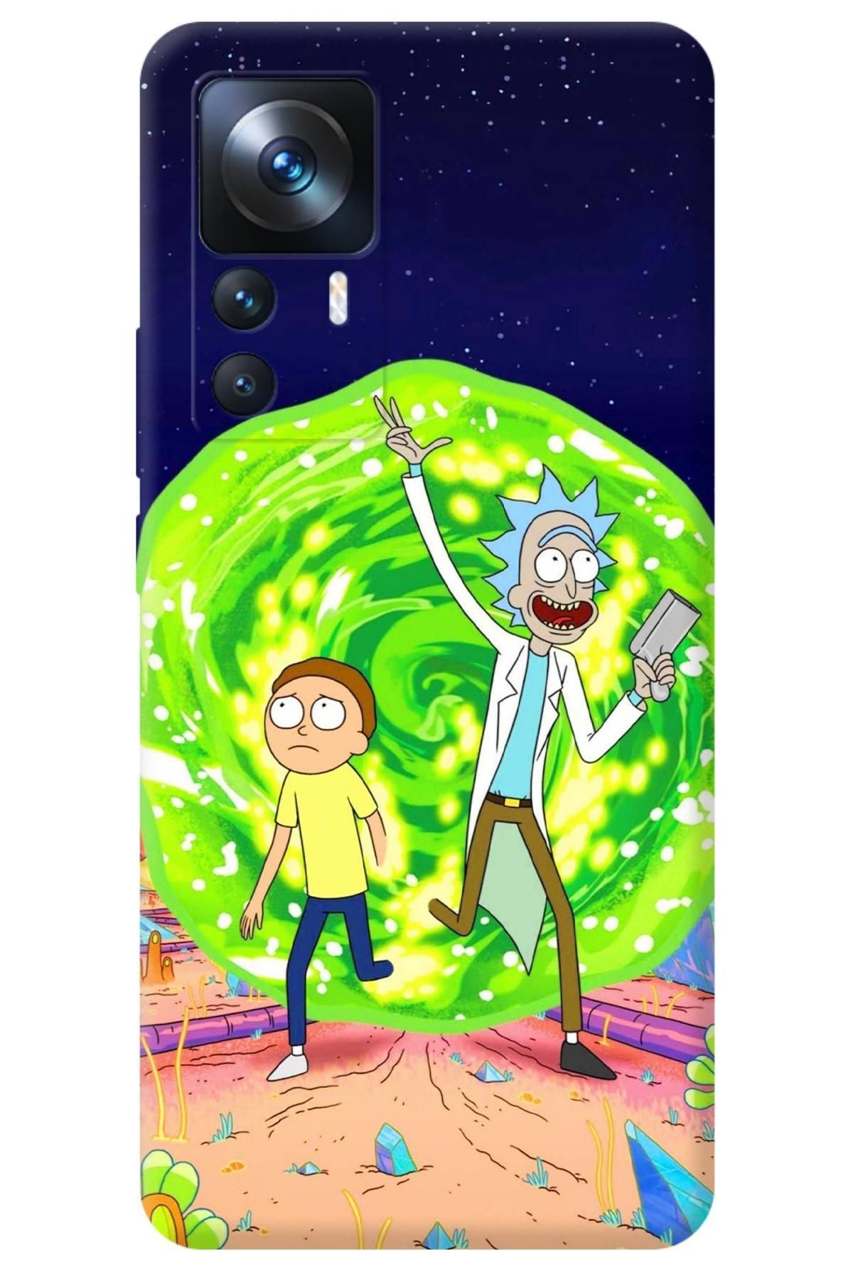 Lopard Xiaomi Mi 12T Pro Leke Tutmaz Kapak Covers 29 Rick ve Morty: Portal Silahı Yeşil