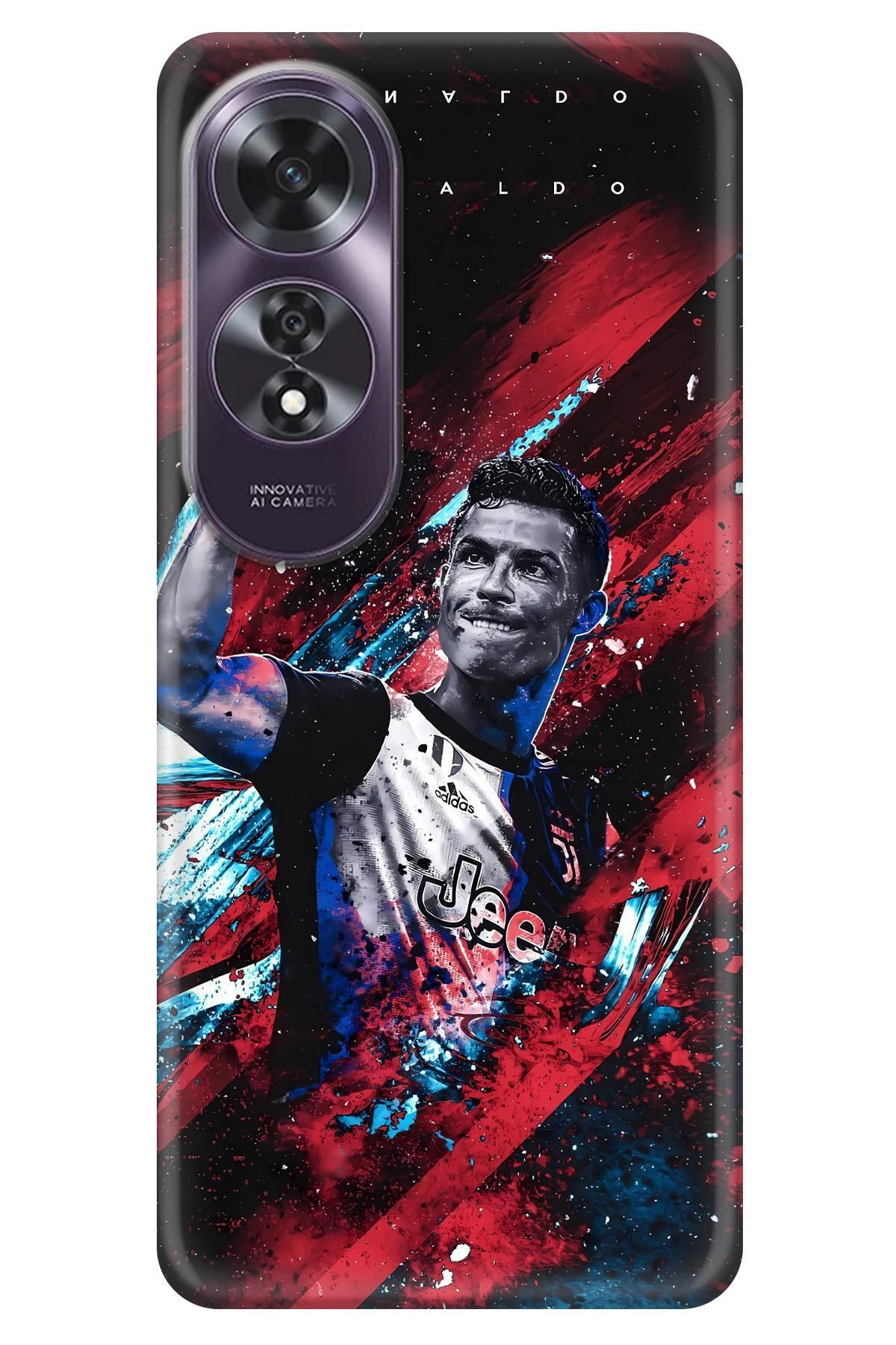 Lopard Oppo A60 Koruyucu Kapak Covers 6 CR7 Photographic Print Bordo