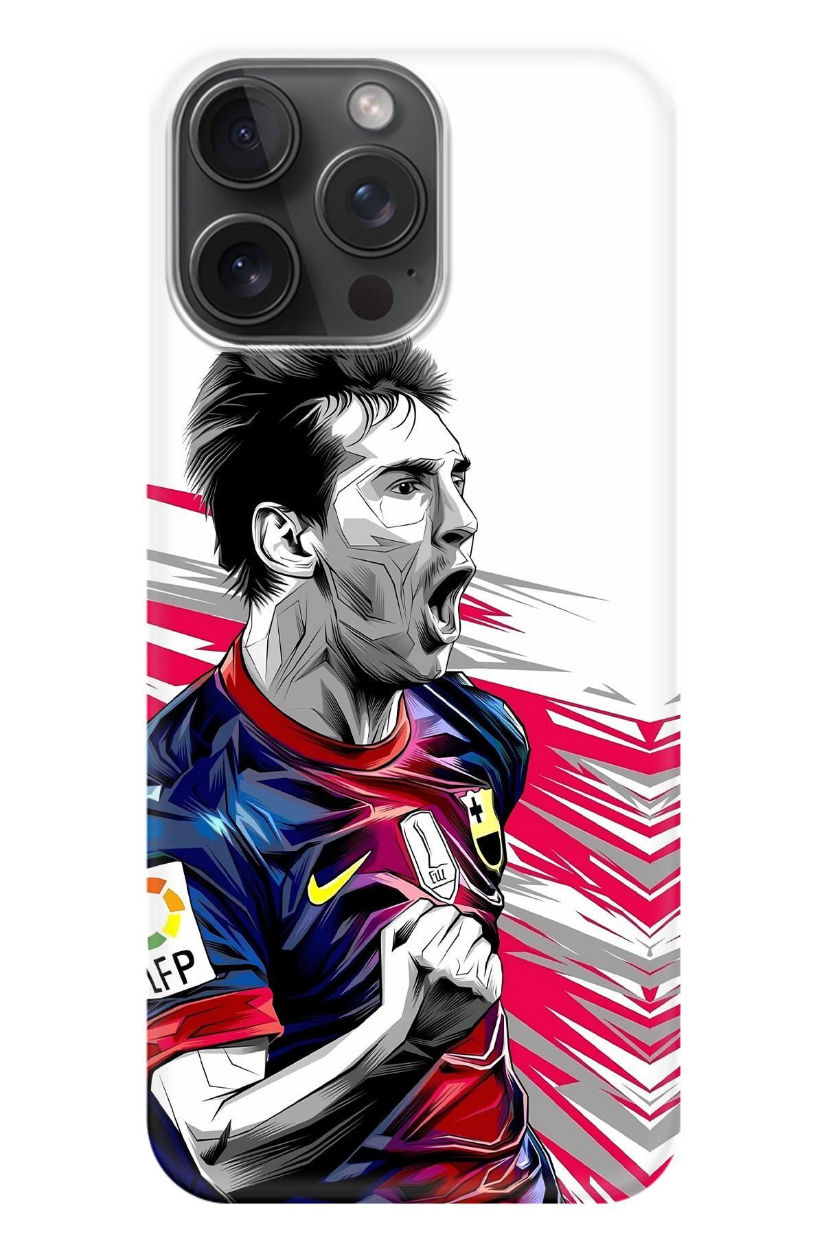 Lopard Apple iPhone 15 Pro Max Arka Kapak Covers 3 Messi Efsanesi: Bir Zafer Anı