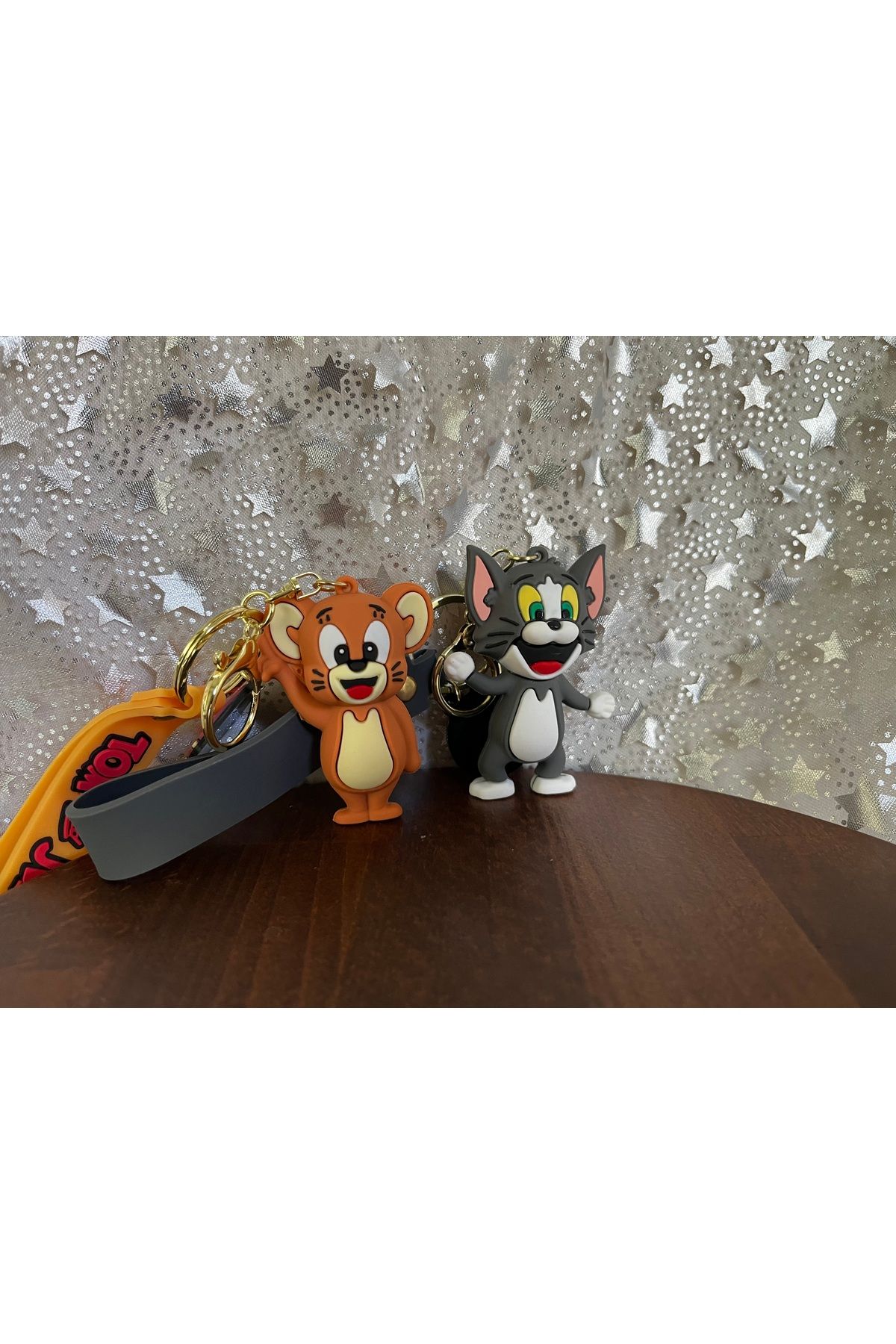 DYA TİCARET Tom ve Jerry Silikon Figür Anahtarlık