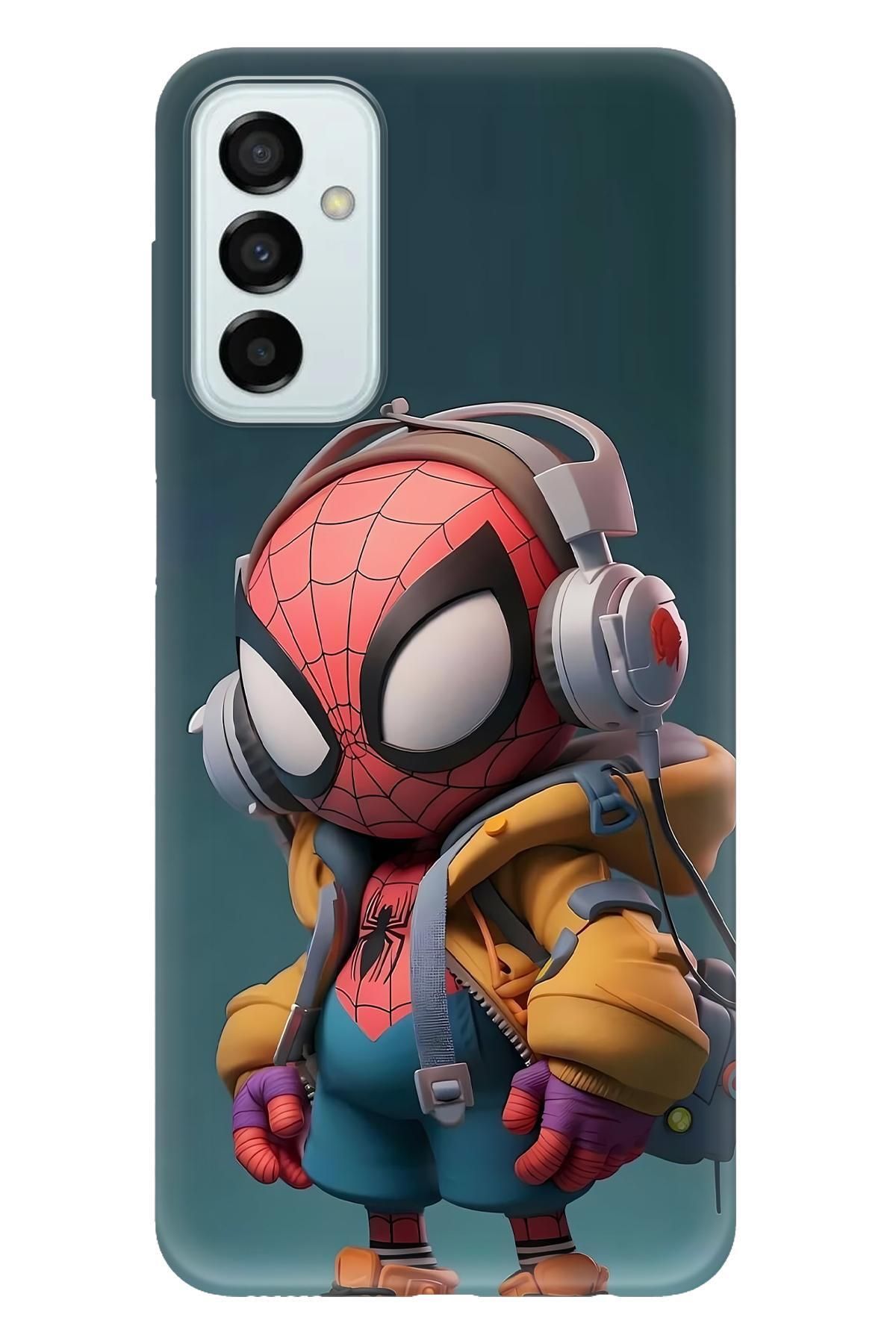 Lopard Samsung Galaxy M52 Darbe Önleyici Kapak Covers 21 Spiderman Hediyelik Kırmızı Yeşil